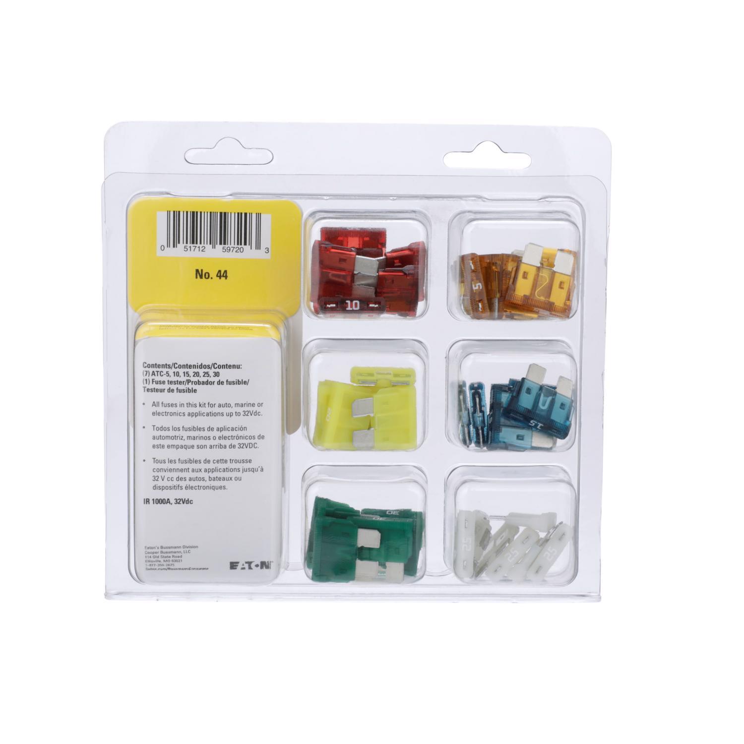 Bussmann ATC Assorted Blade Fuse Assortment 42 pk