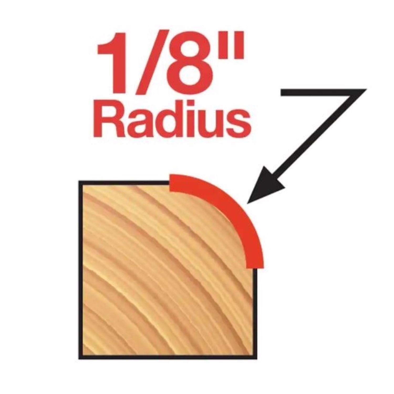 Diablo 3/4 in. D X 1/8 in. X 2-3/16 in. L Carbide Rounding Over Router Bit