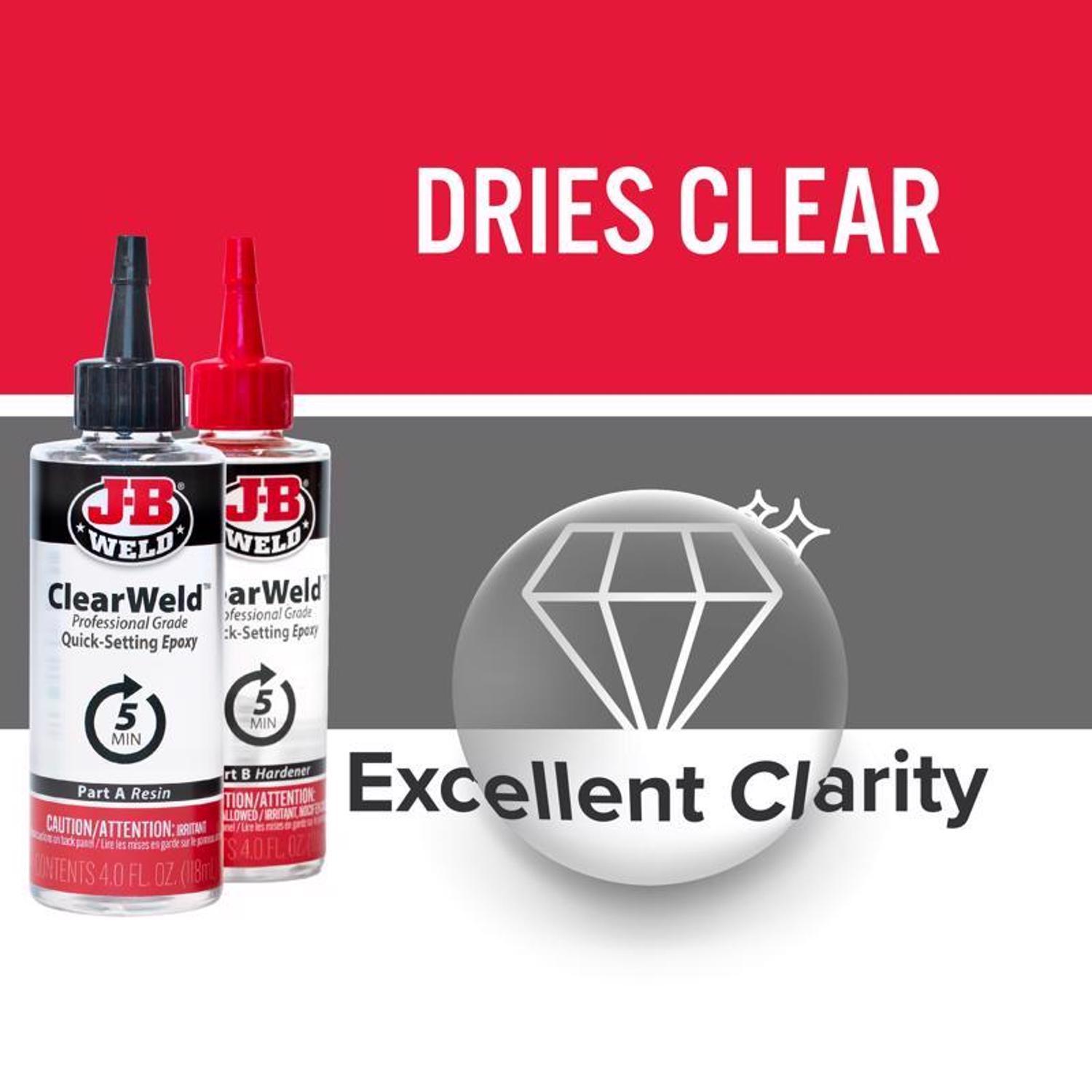 J-B Weld Clear Weld High Strength Clear Epoxy 8 oz