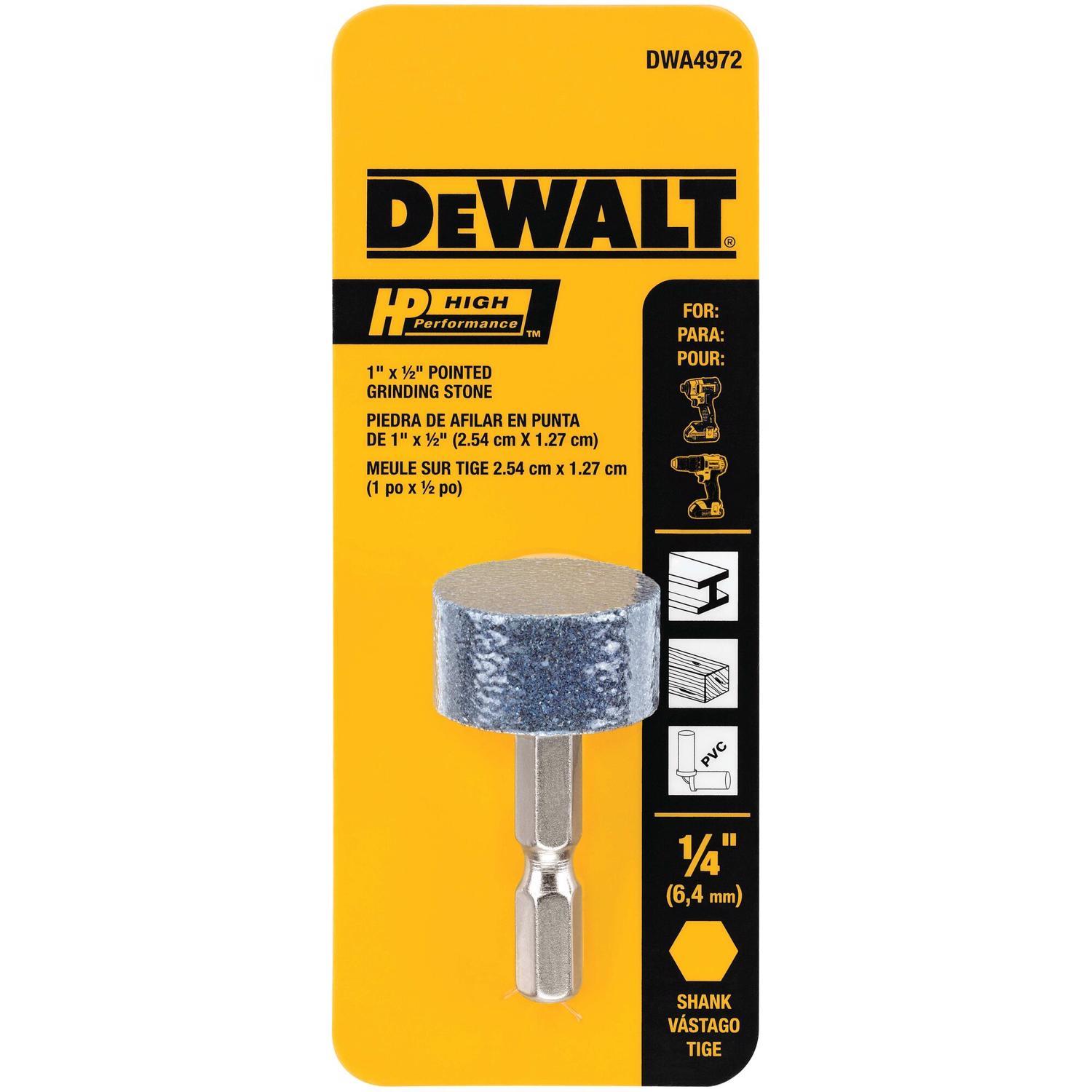 DEWALT HP 1/2 in. D Aluminum Oxide Cylindrical Grinding Point Cylinder 1 pk