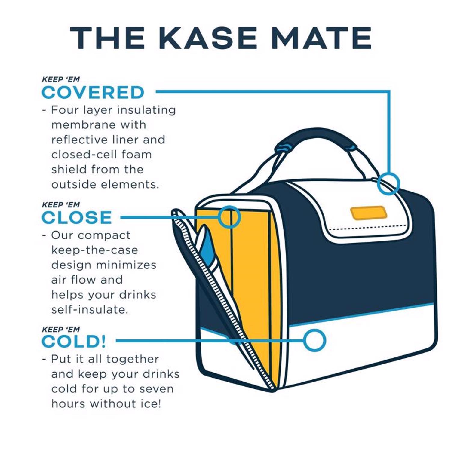 Kanga Kase Mate Black/Gray 12 cans Soft Sided Cooler