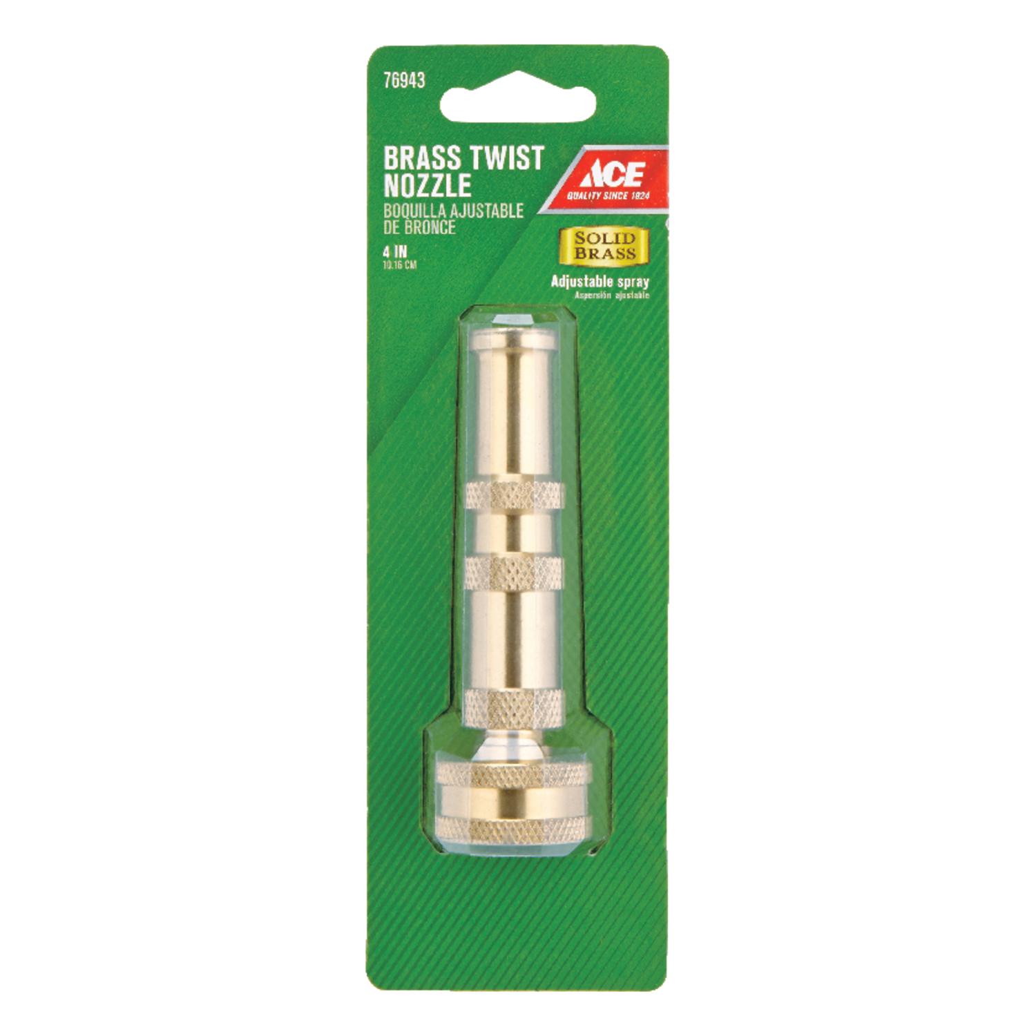 Ace Adjustable Jet Stream Brass Hose Nozzle
