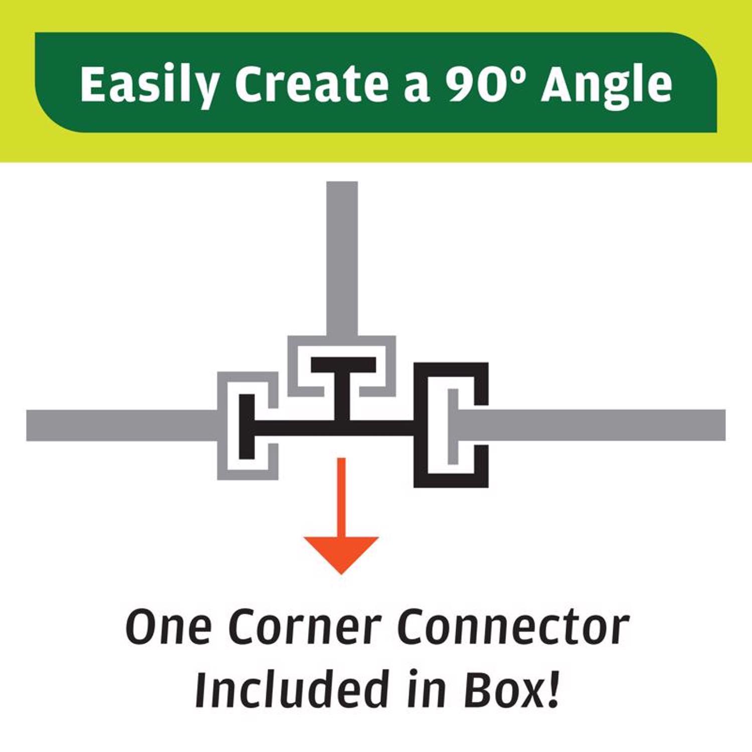 Master Mark 20 ft. L X 6 in. H Plastic Black Poundable Edging