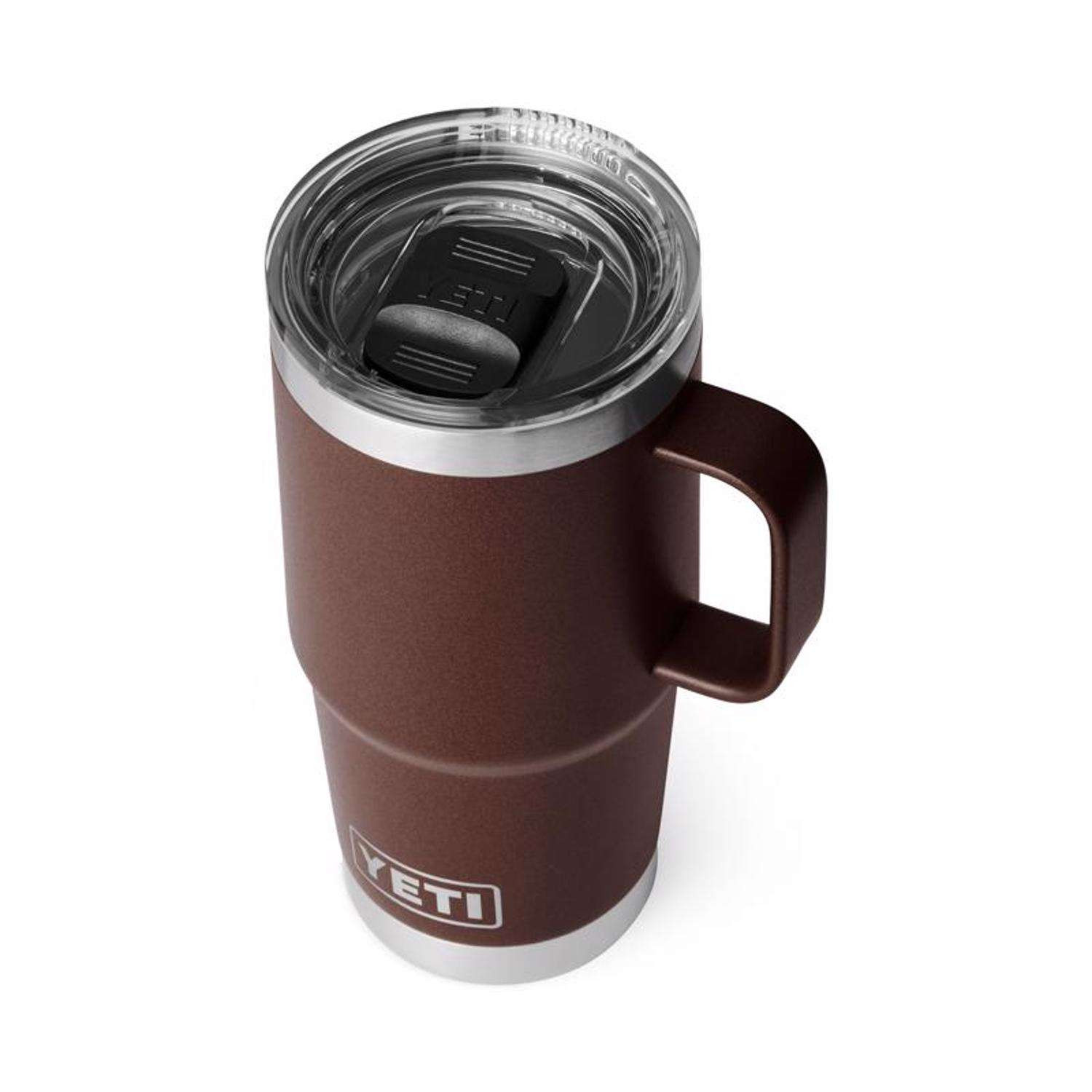 YETI Rambler 20 oz Wetlands Brown BPA Free Travel Mug