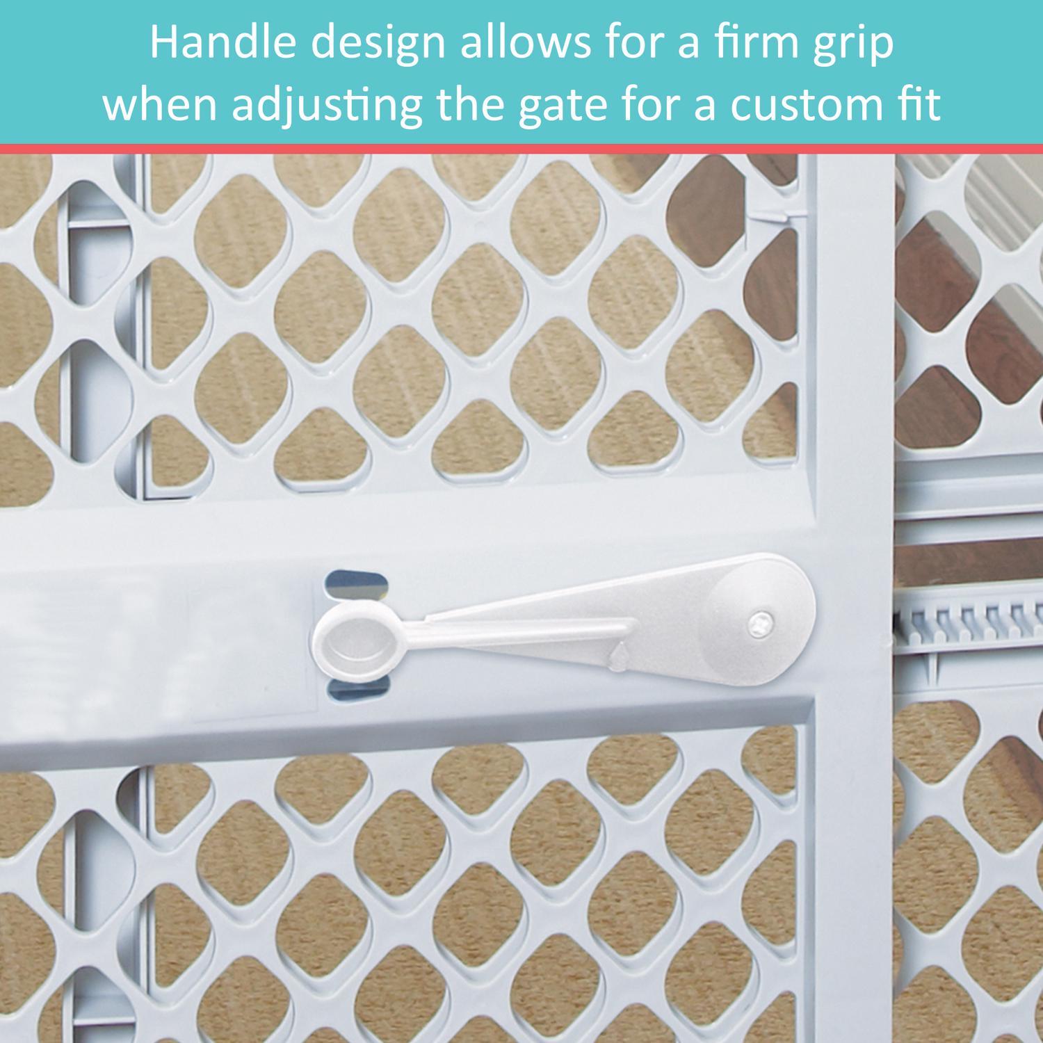 North States Gray 26 in. H X 26-42 in. W Plastic Child Safety Gate