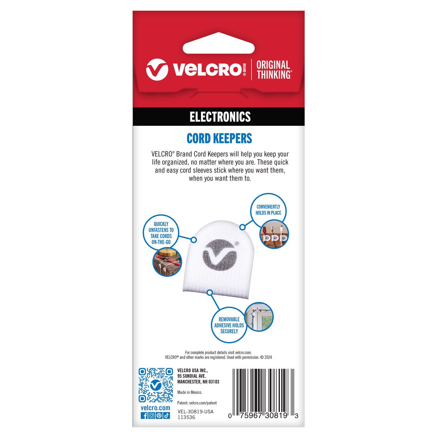 VELCRO Brand Mini Nylon Cord Organizer 2.63 in. L 5 pk