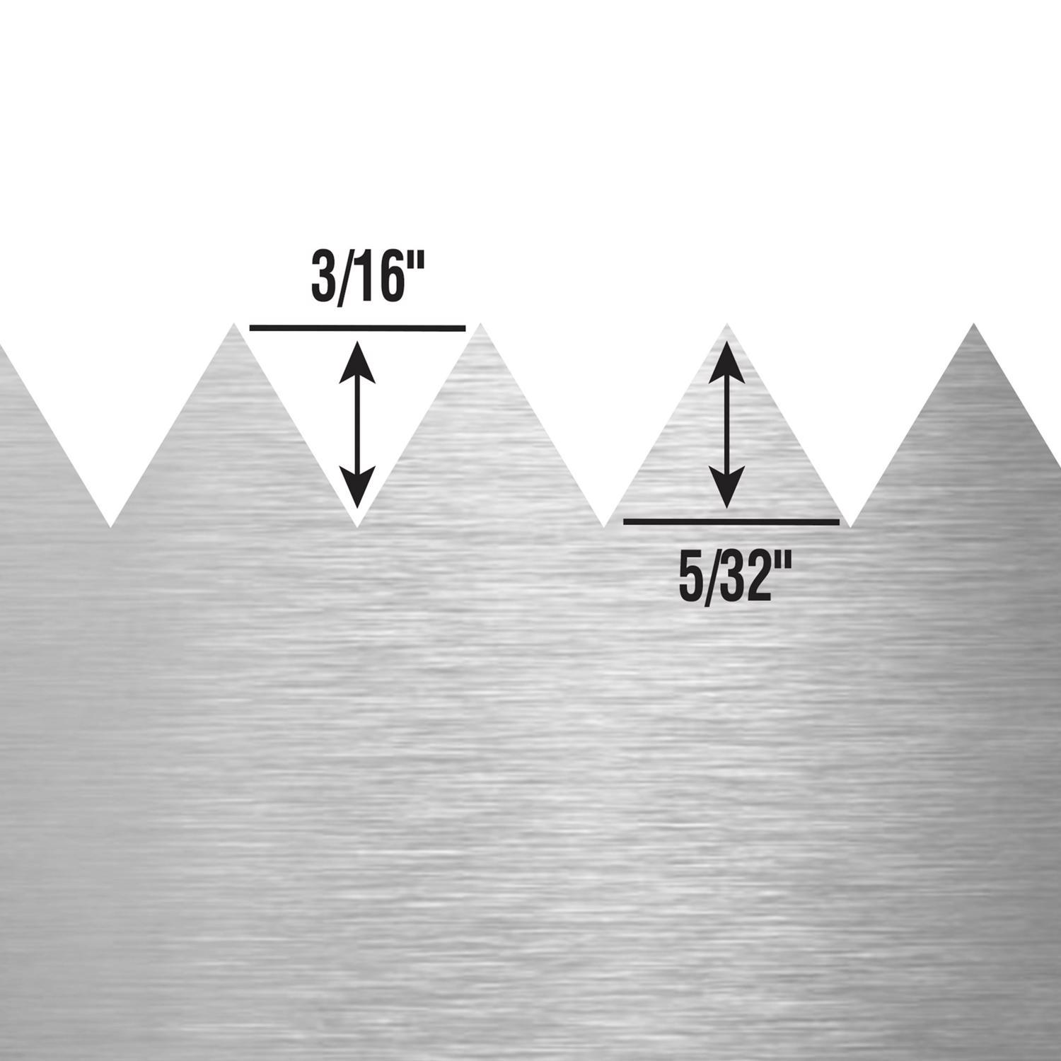 QEP 9 in. W X 4 in. L Steel V Notched Trowel