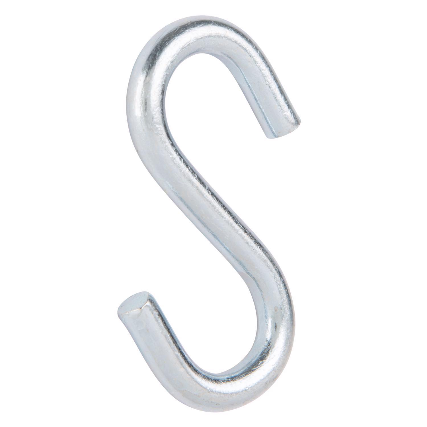 Ace Medium Zinc-Plated Silver Steel 3 in. L S-Hook 230 lb 2 pk