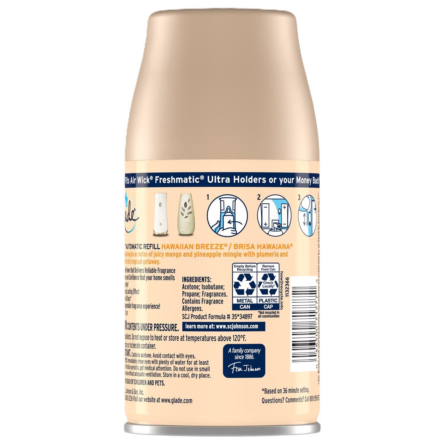 Glade Hawaiian Breeze Scent Air Freshener Refill 6.2 oz Aerosol 1 Pack