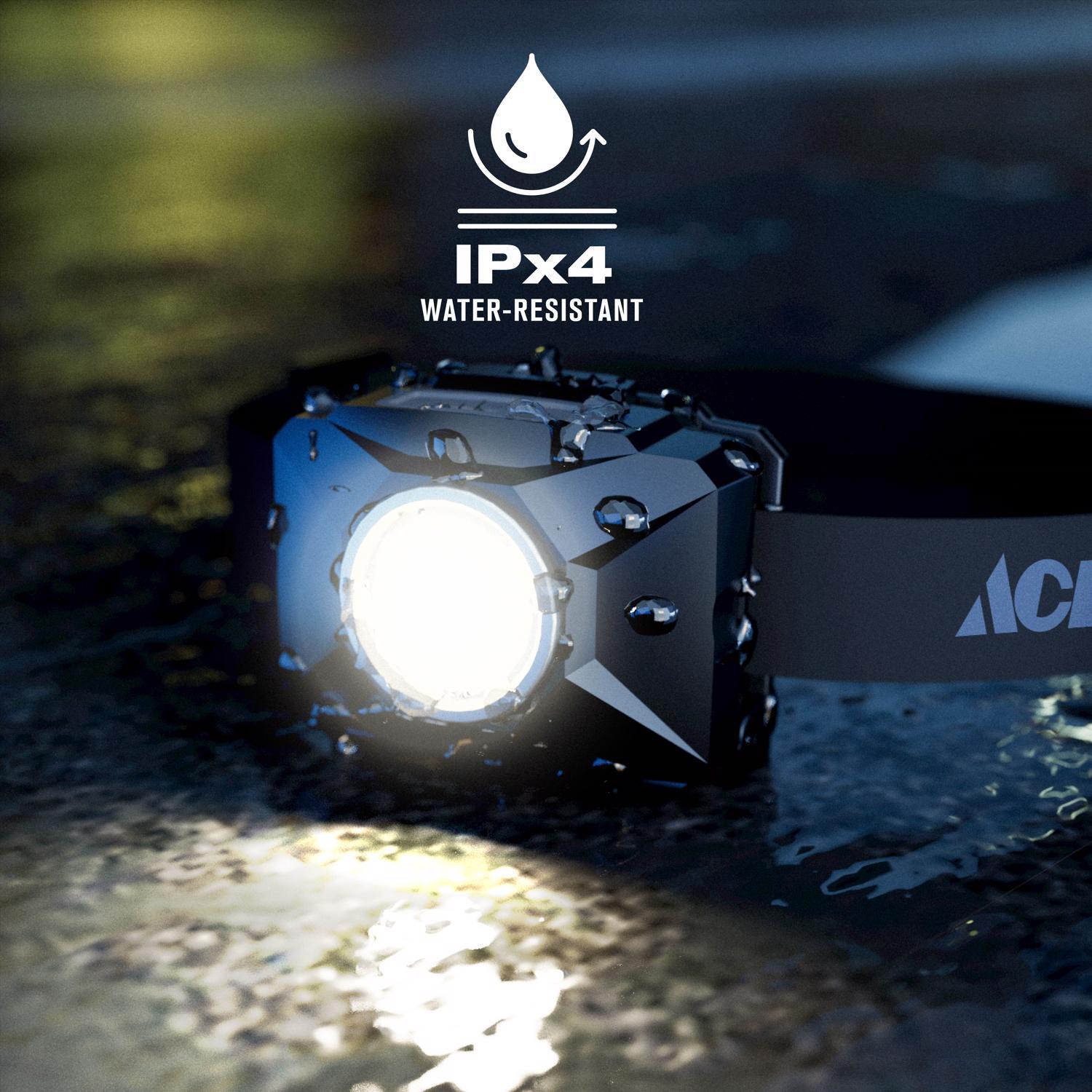Ace 250 lm Black LED Head Lamp AAA Battery