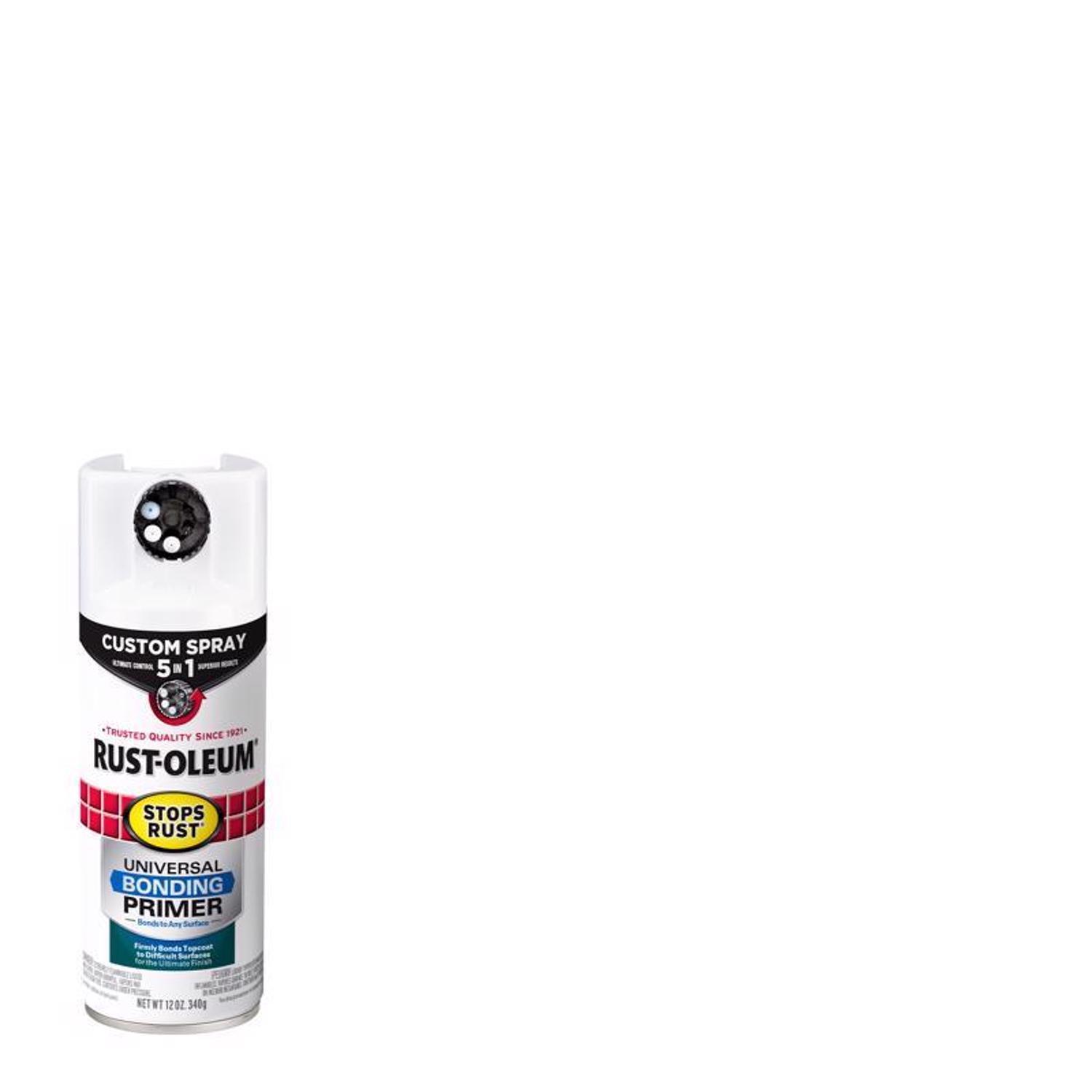 Rust-Oleum Stops Rust Custom 5-in-1 Flat White Universal Bonding Primer 12 oz.