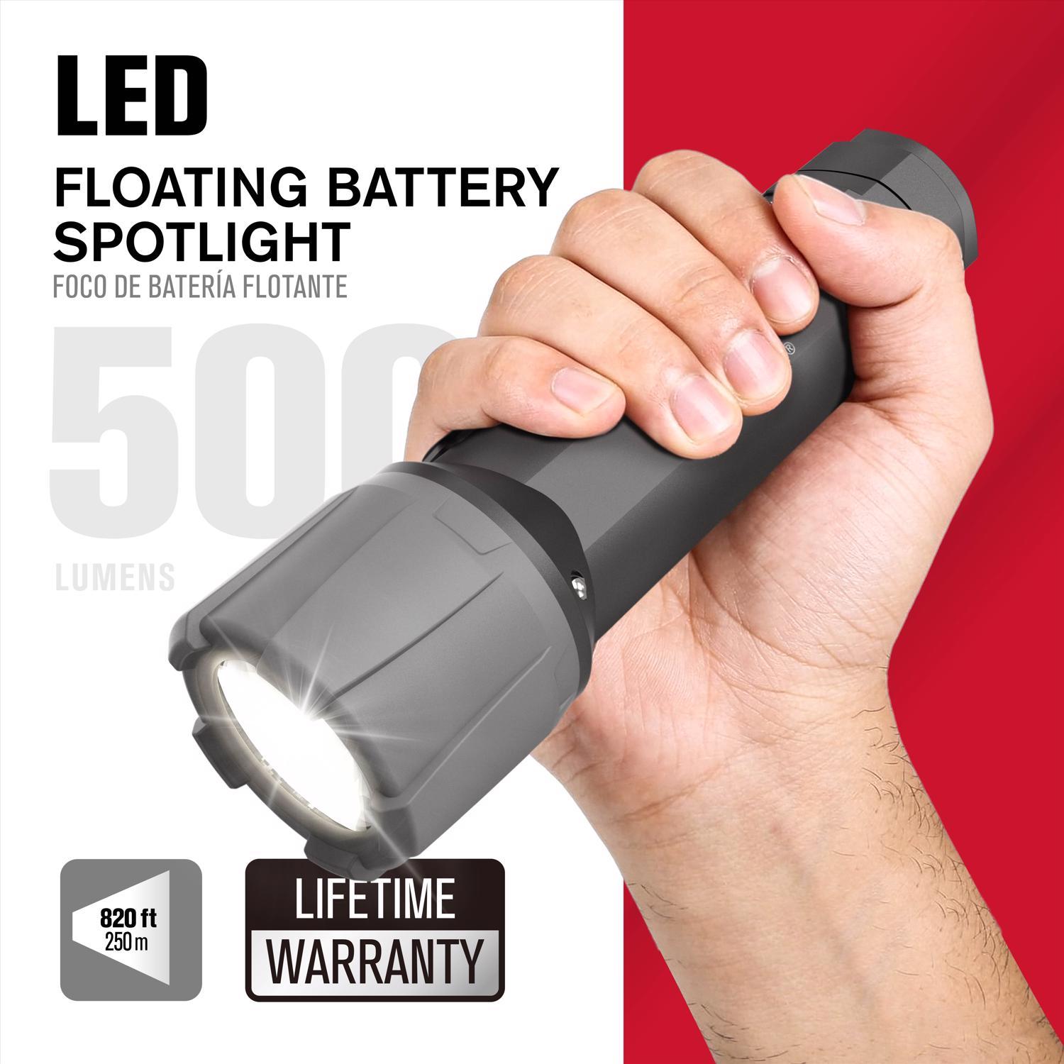 Ace 500 lm Black LED Flashlight AAA Battery
