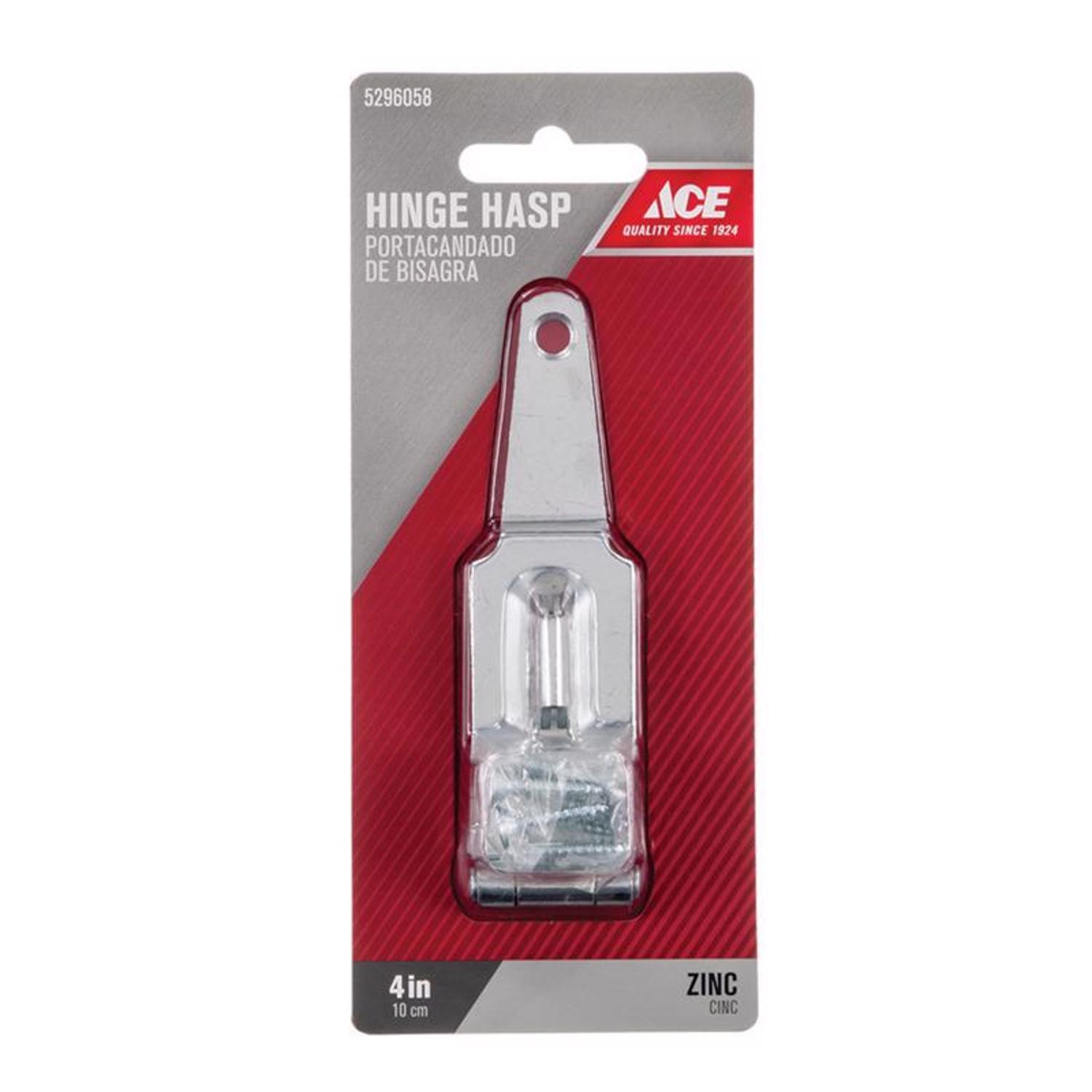Ace Zinc 4 in. L Fixed Staple Hinge Hasp