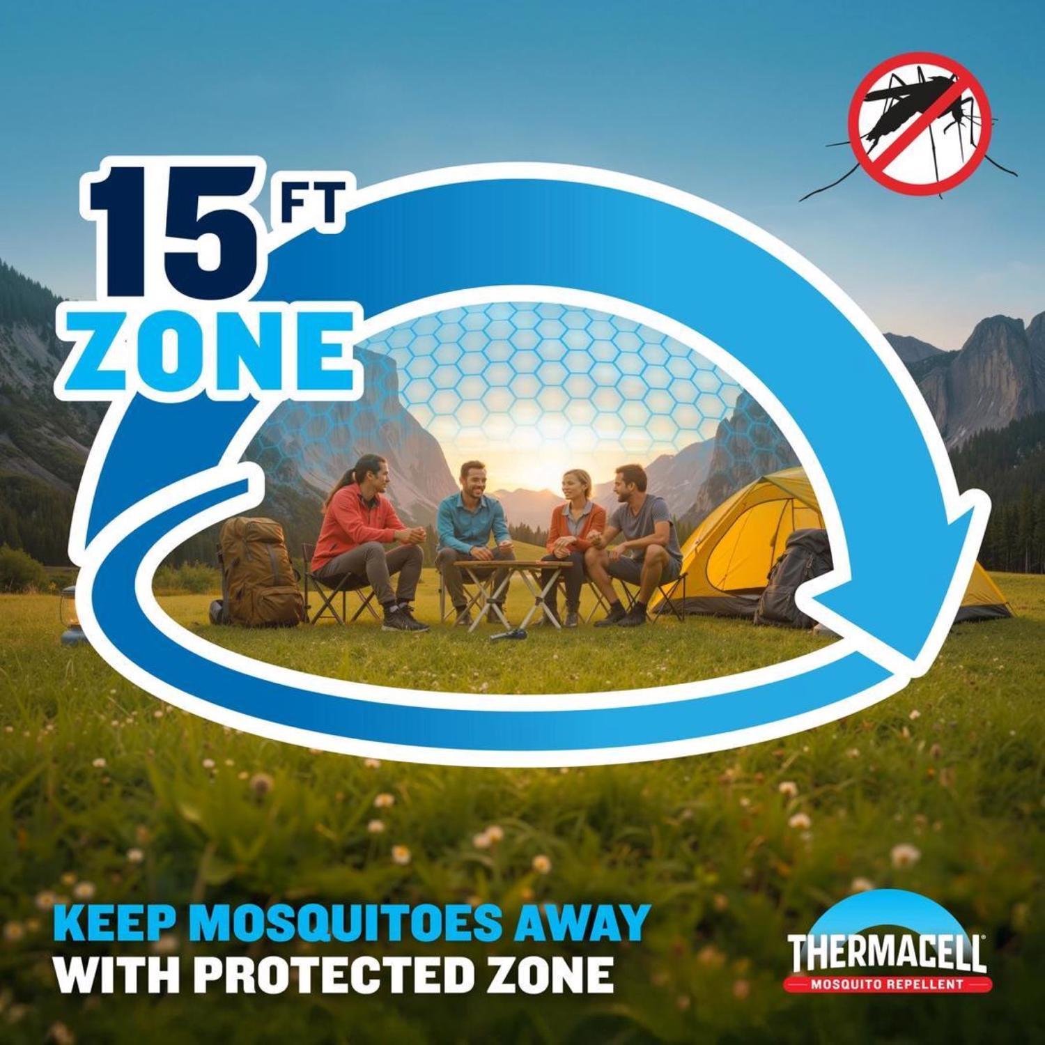 Thermacell Fuel-ZoneGuard Extreme Insect Repellent Device For Mosquitoes