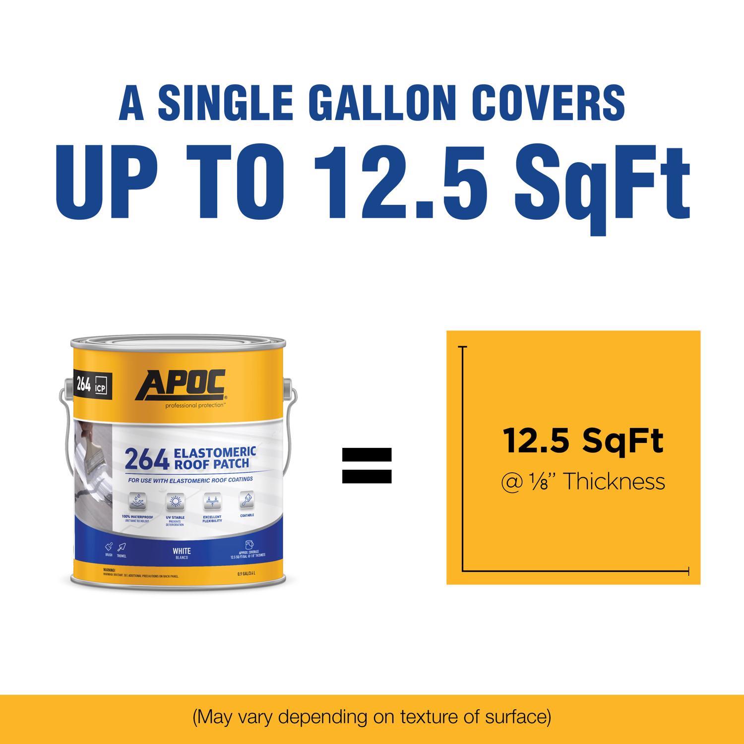 APOC Gloss White Elastomeric Roof Sealant 1 gal