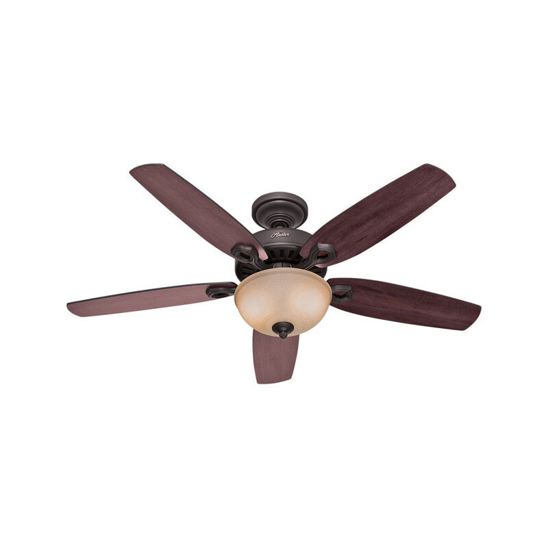 Hunter Fan Builder Deluxe Ceiling Fan 52 in. W New Bronze