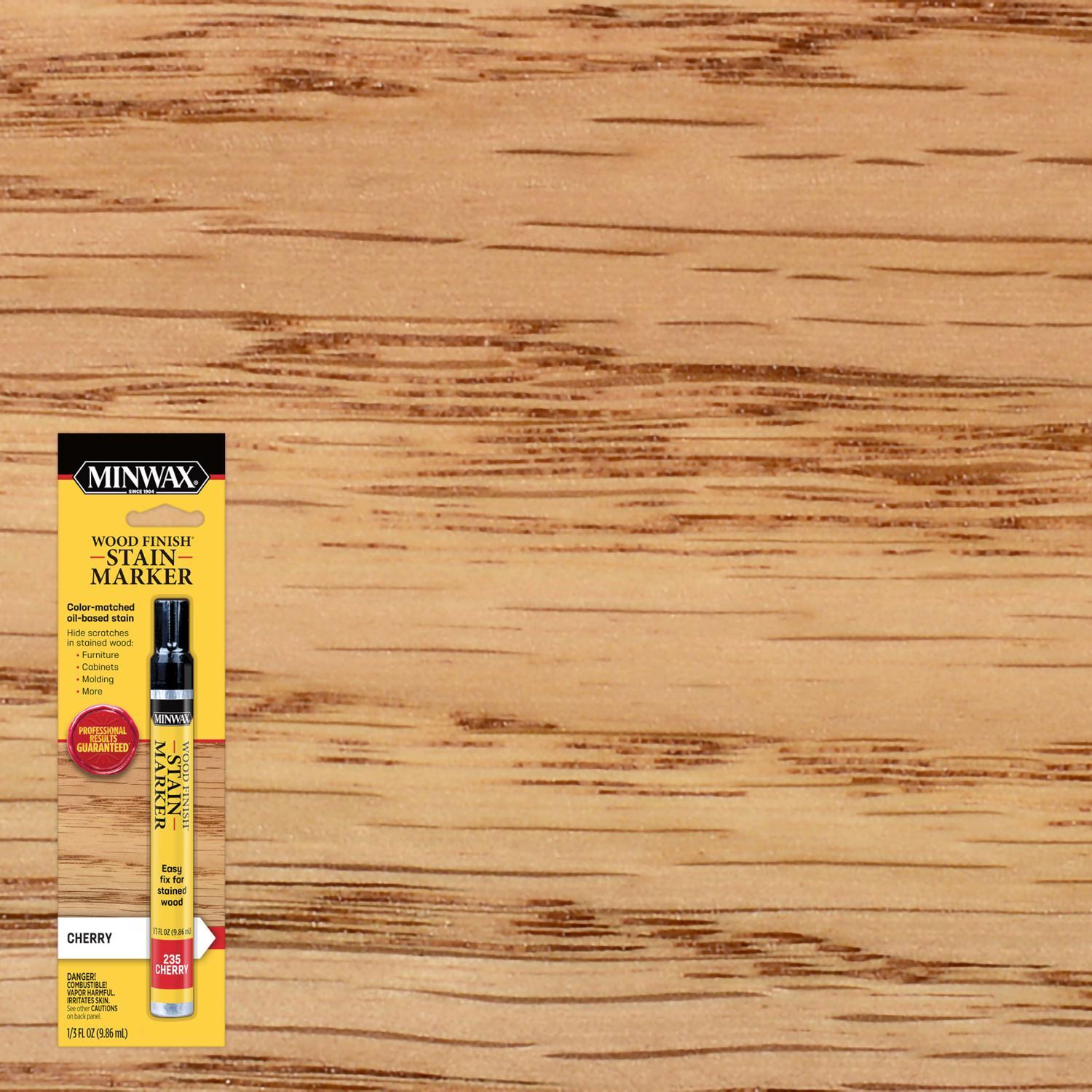 Minwax Wood Finish Stain Marker Semi-Transparent Cherry Oil-Based Stain Marker 1/3 oz
