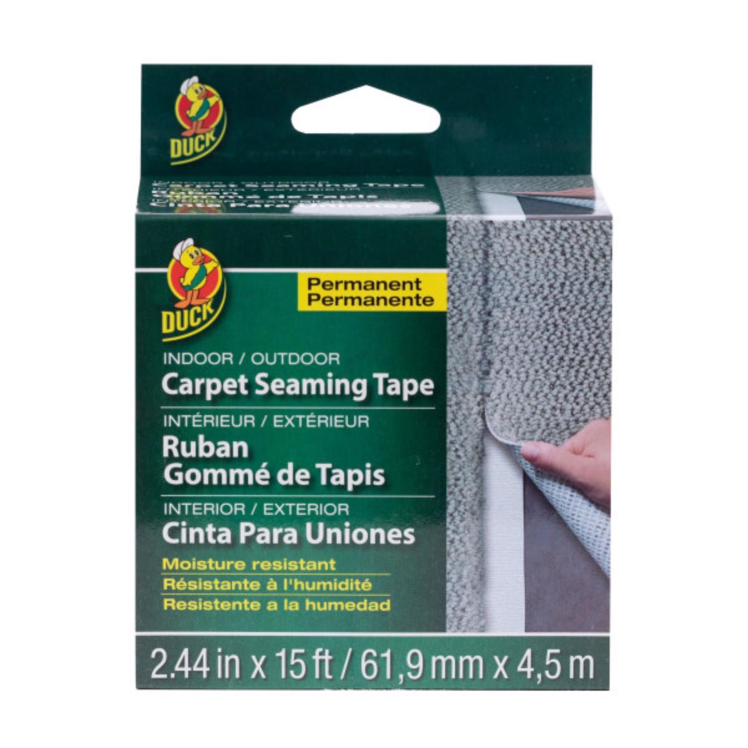 Duck 2.44 in. W X 15 ft. L Polyester Indoor and Outdoor Carpet Tape