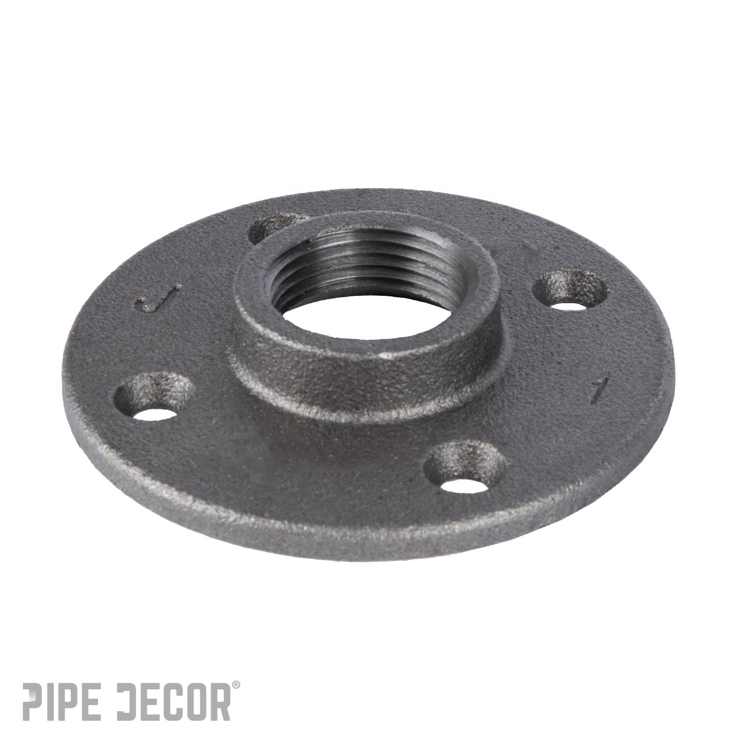 STZ Industries 1 in. FIP each Black Malleable Iron Floor Flange