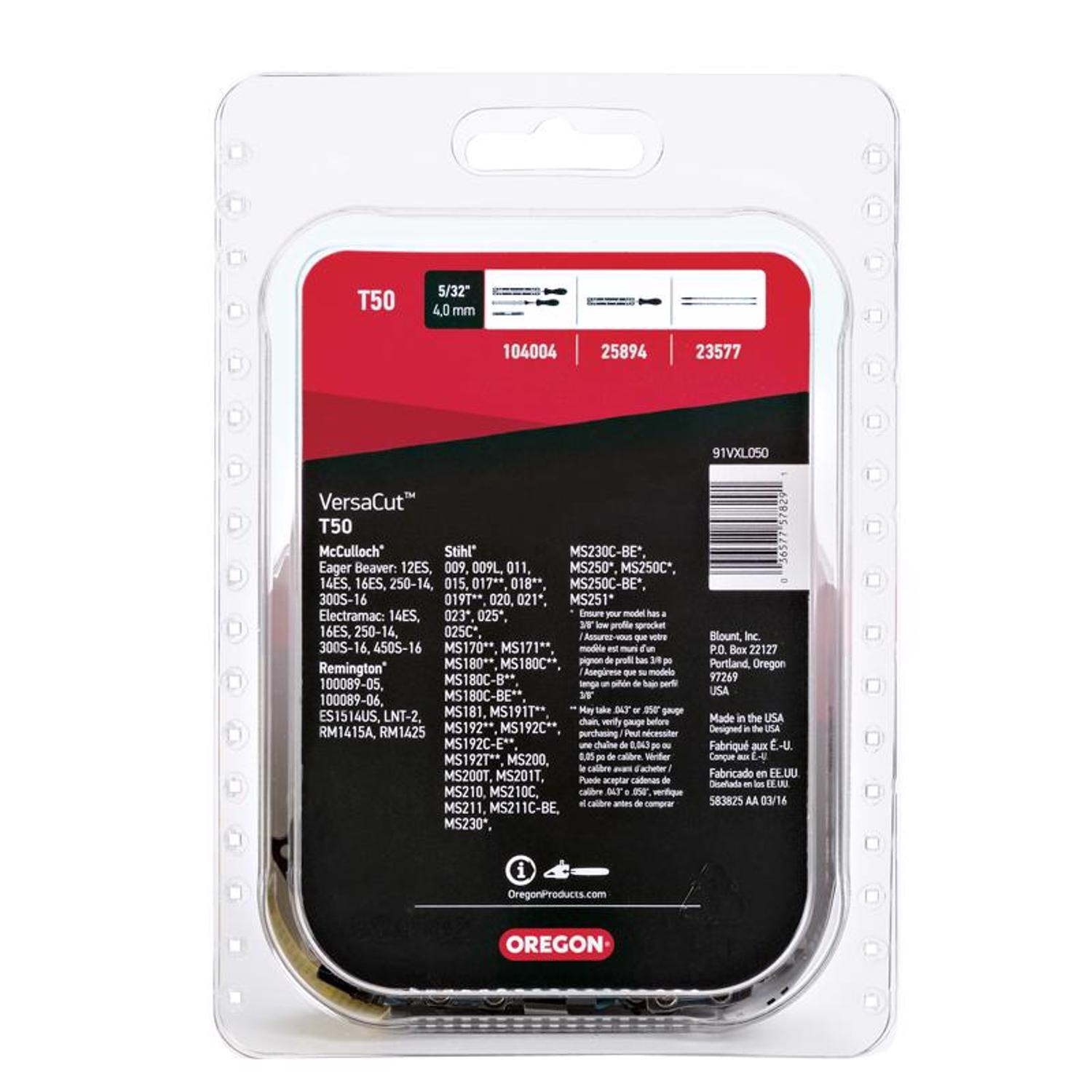 Oregon VersaCut T50 14 in. Chainsaw Chain 50 links