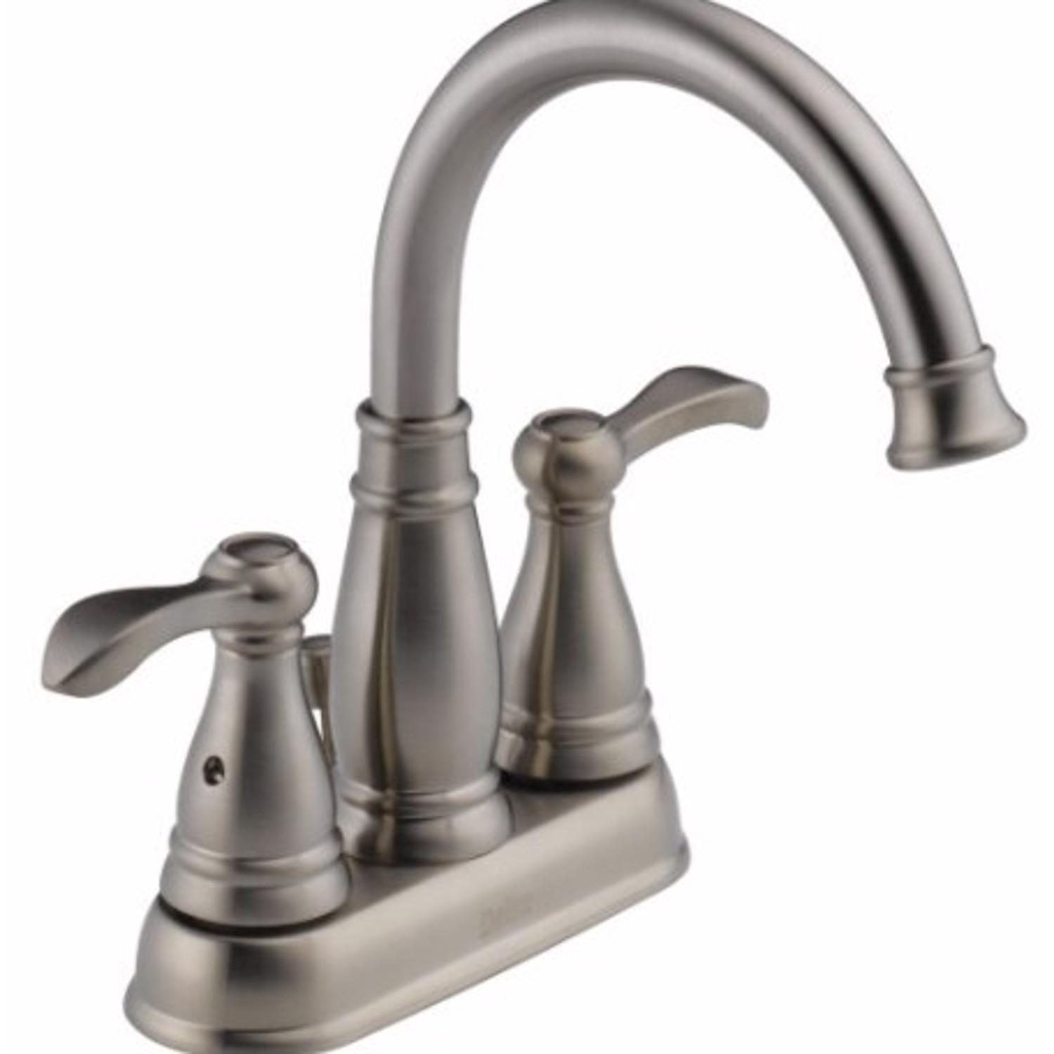 Delta Porter Brushed Nickel Bathroom Faucet 4 in.
