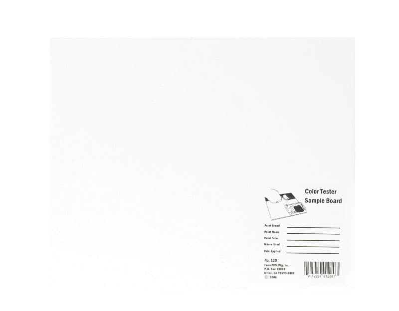 Foam Pro 10 in. W X 12 in. L White Foam Core Color Test Sample Board