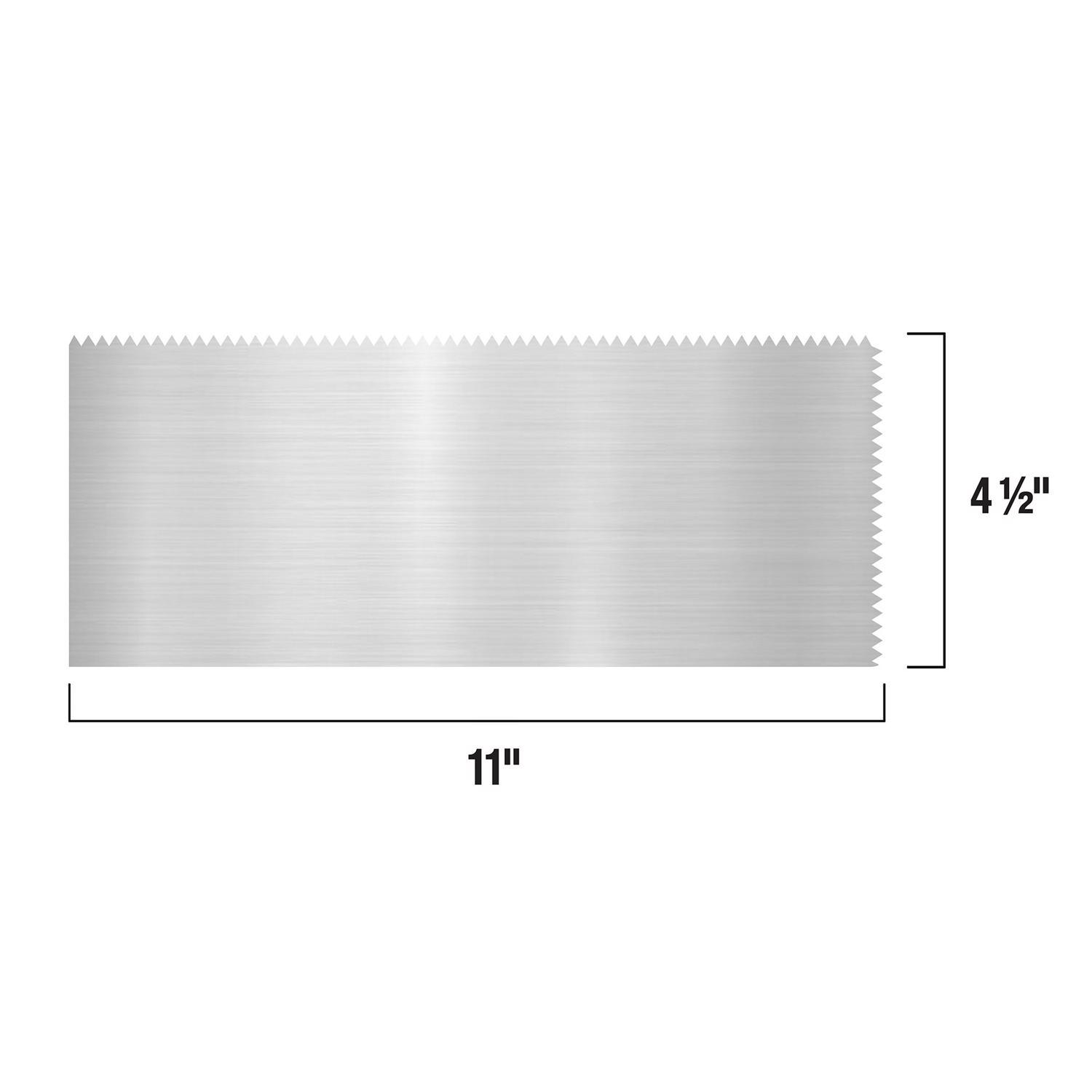 QEP 11 in. W X 4-1/2 in. L Stainless Steel V Notched Trowel