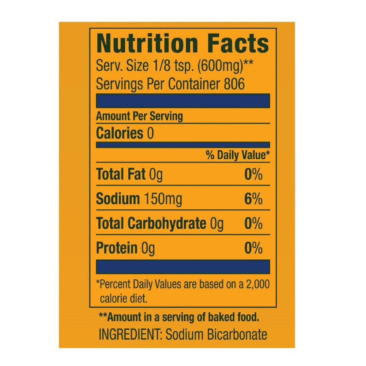 Arm & Hammer Baking Soda No Scent Cleaner and Deodorizer Powder 1 lb