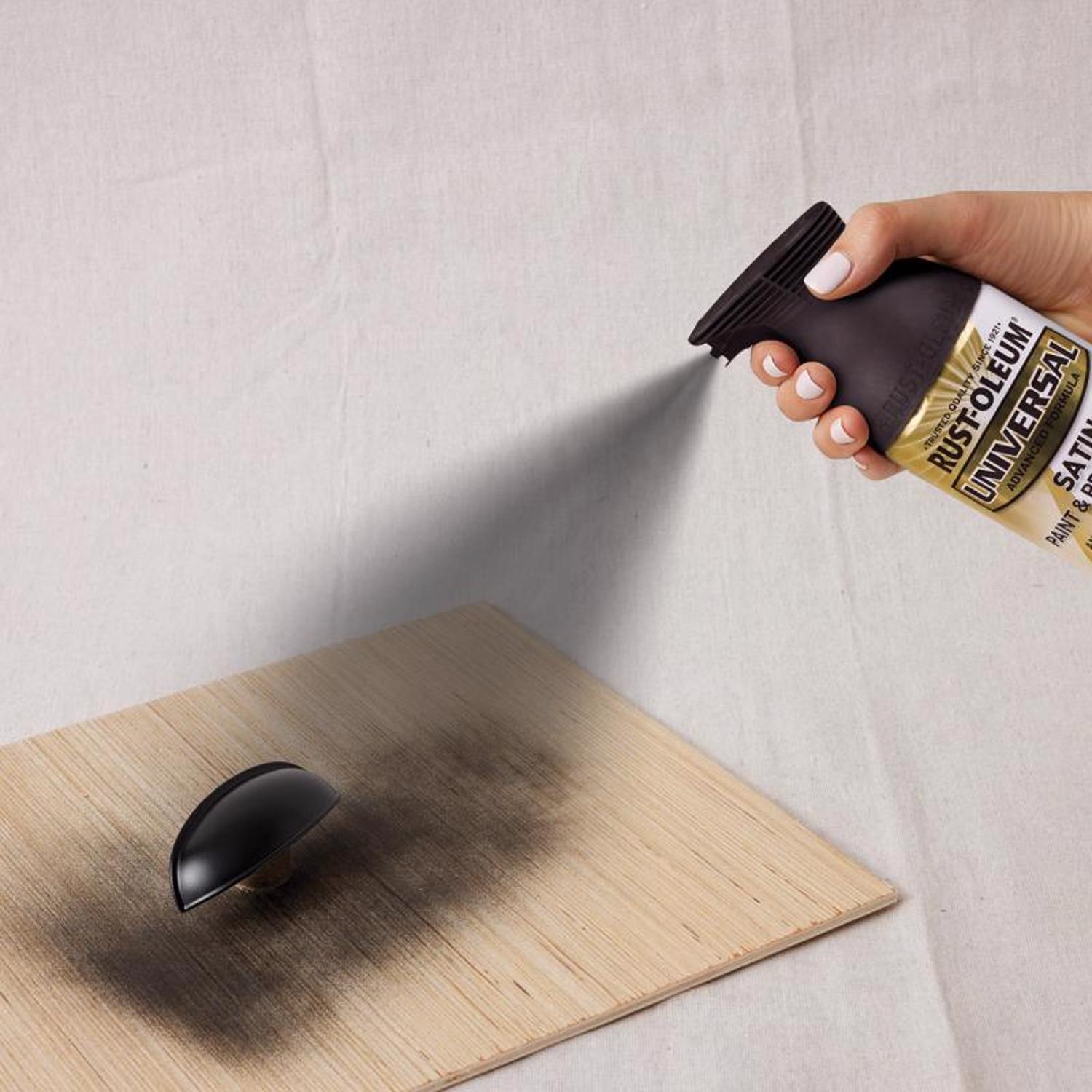 Rust-Oleum Universal Satin Black Spray Paint 12 oz
