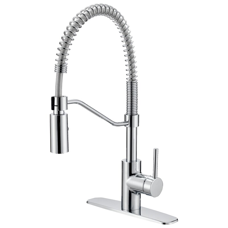 Boston Harbor Chrome Pull-Down Kitchen Faucet