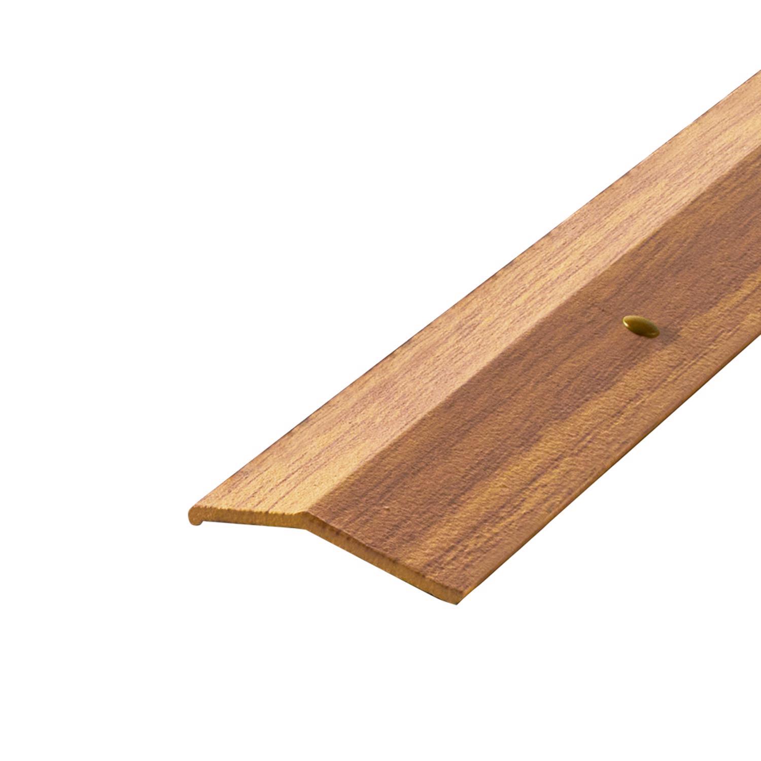 M-D Building Products METAL DECOR 0.3 in. H X 1.38 in. W X 72 in. L Prefinished Oak Aluminum Carpet
