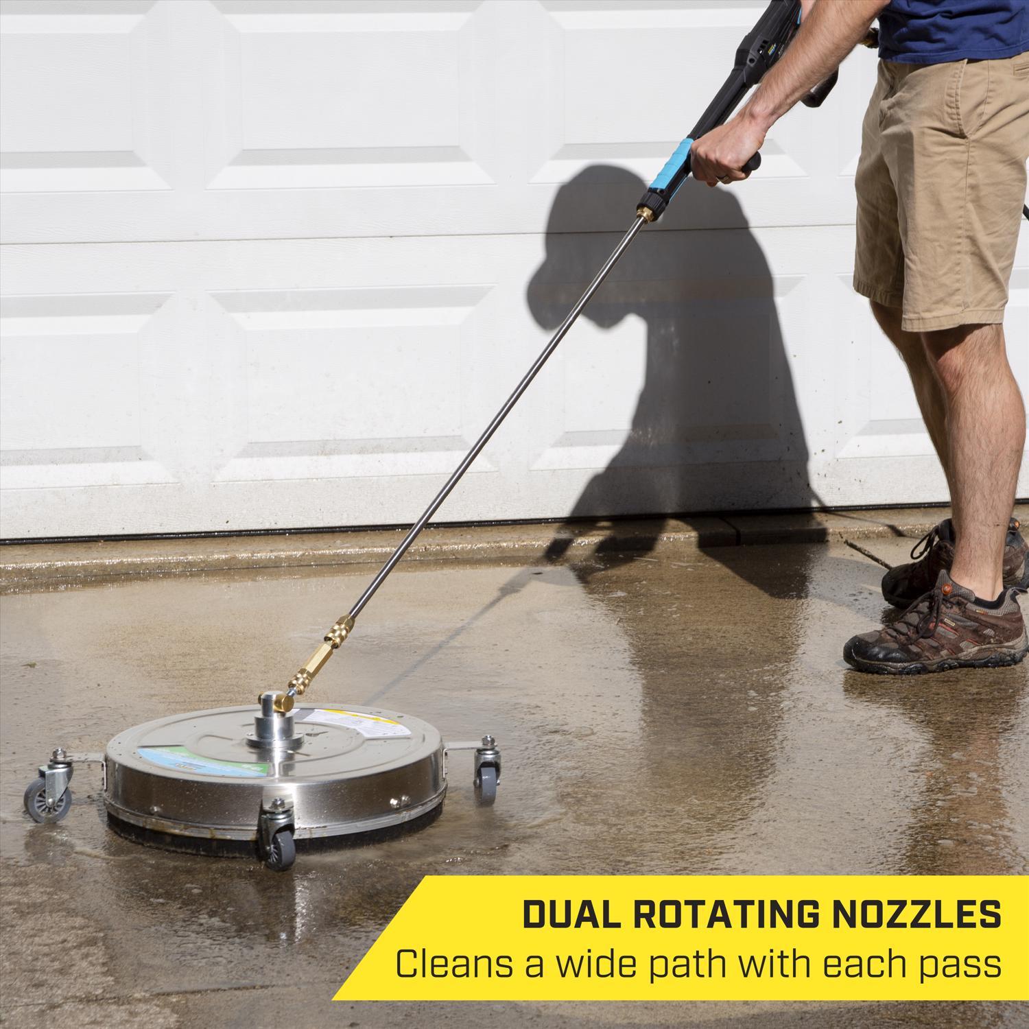 SurfaceMaxx 18-in Stainless Steel Pressure Washer Surface Cleaner 4500 psi