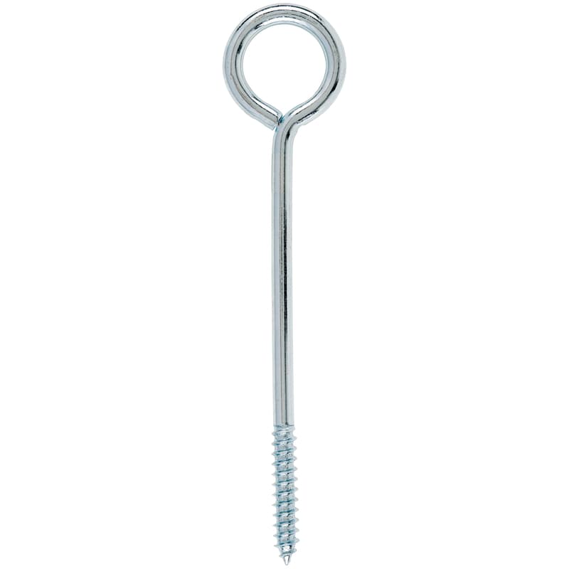 Hampton 3/8 in. X 8 in. L Zinc-Plated Steel Lag Thread Eyebolt