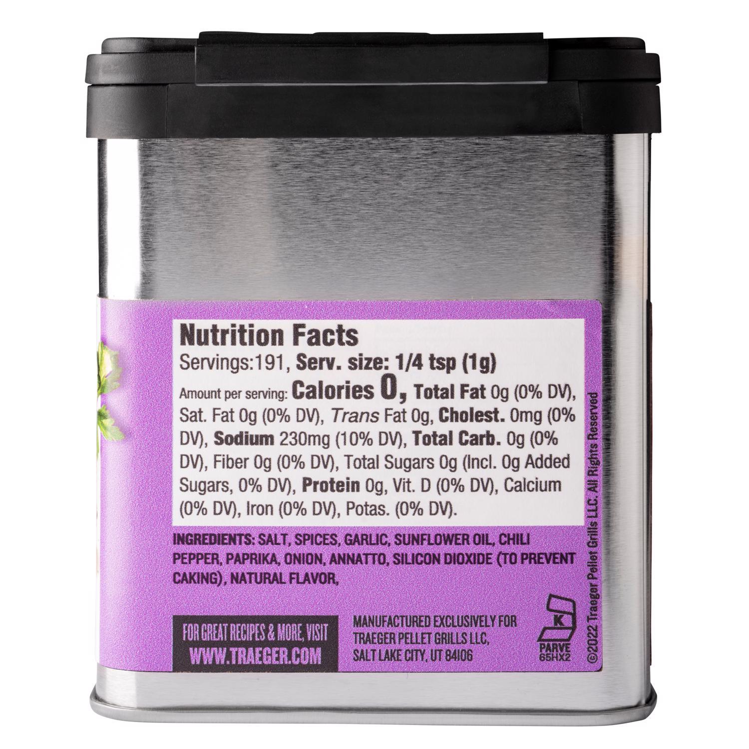 Traeger Garlic and Paprika Veggie Rub 6.75 oz