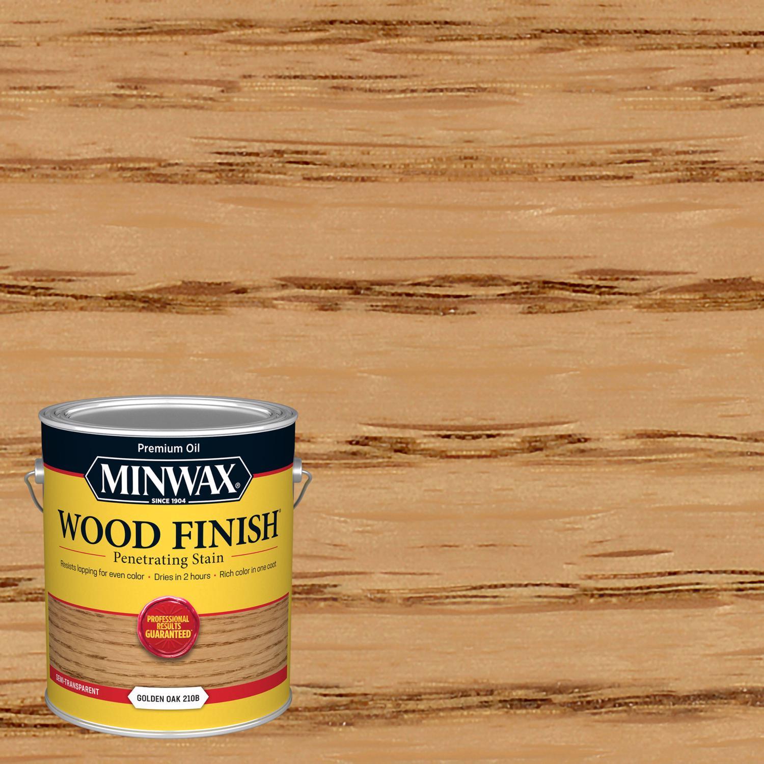 Minwax Wood Finish Semi-Transparent Golden Oak Oil-Based Penetrating Wood Stain 1 gal