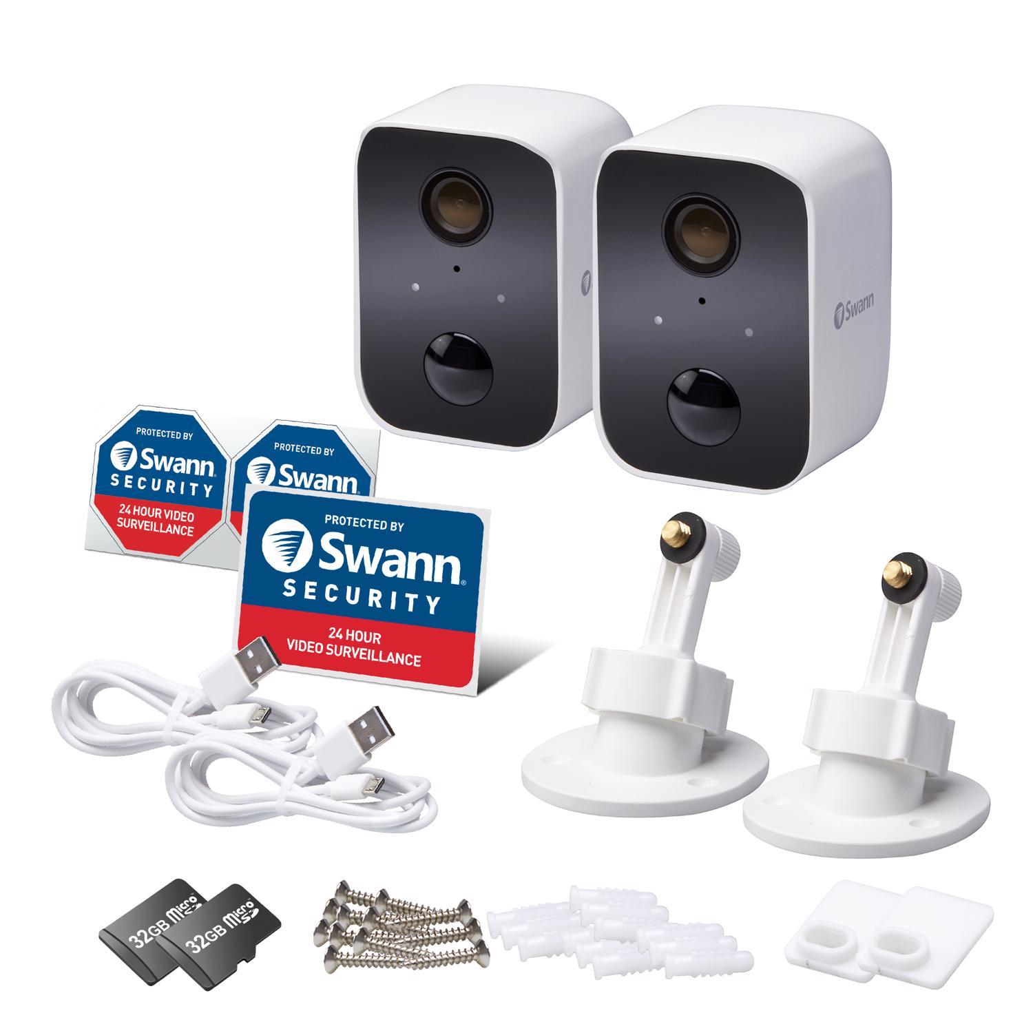 Swann CoreCam Battery Powered Indoor and Outdoor Smart-Enabled Security Camera