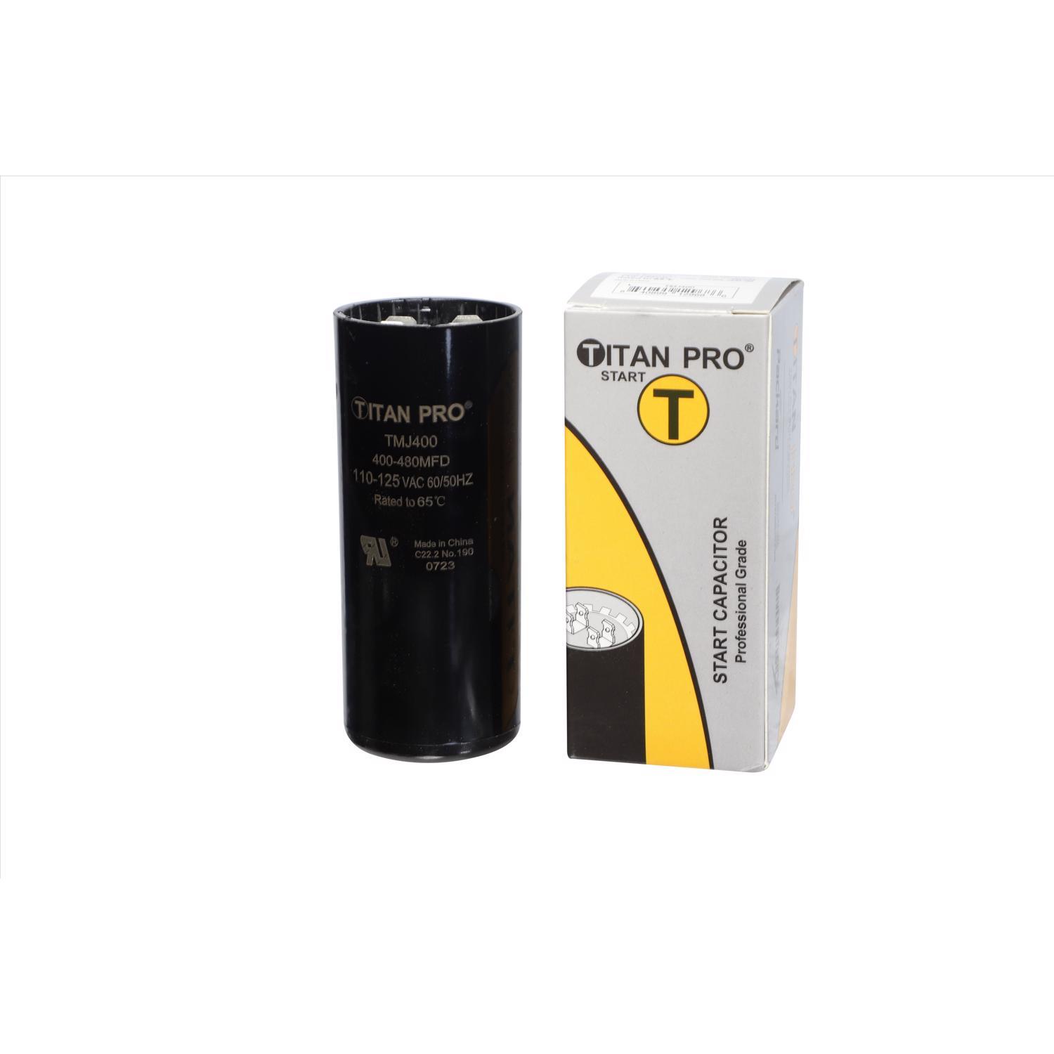 Titan Pro 400-480 MFD 125 V Round Start Capacitor