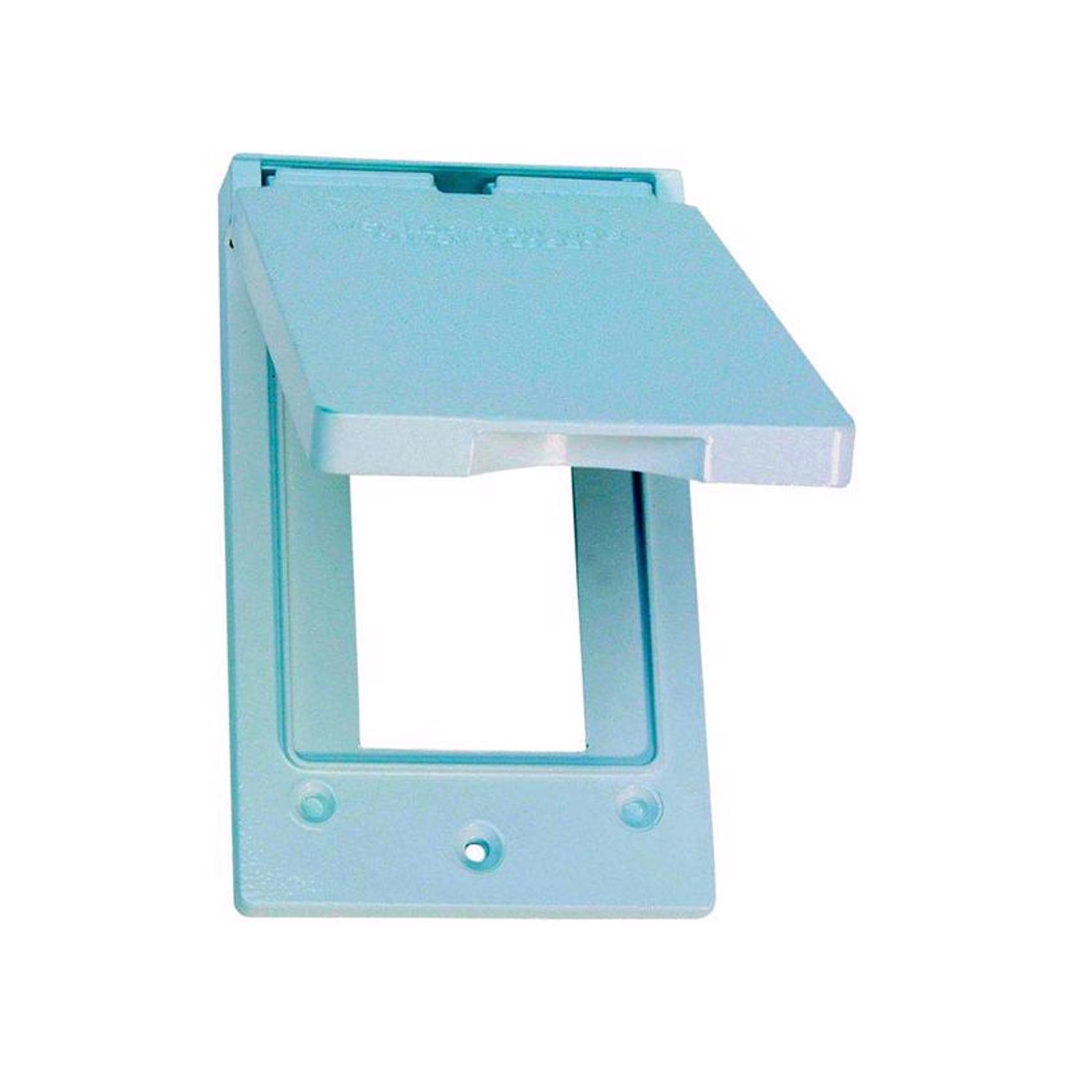 Sigma Engineered Solutions Rectangle Die-Cast Metal 1 gang 4.57 in. H X 2.83 in. W Vertical GFCI Cov