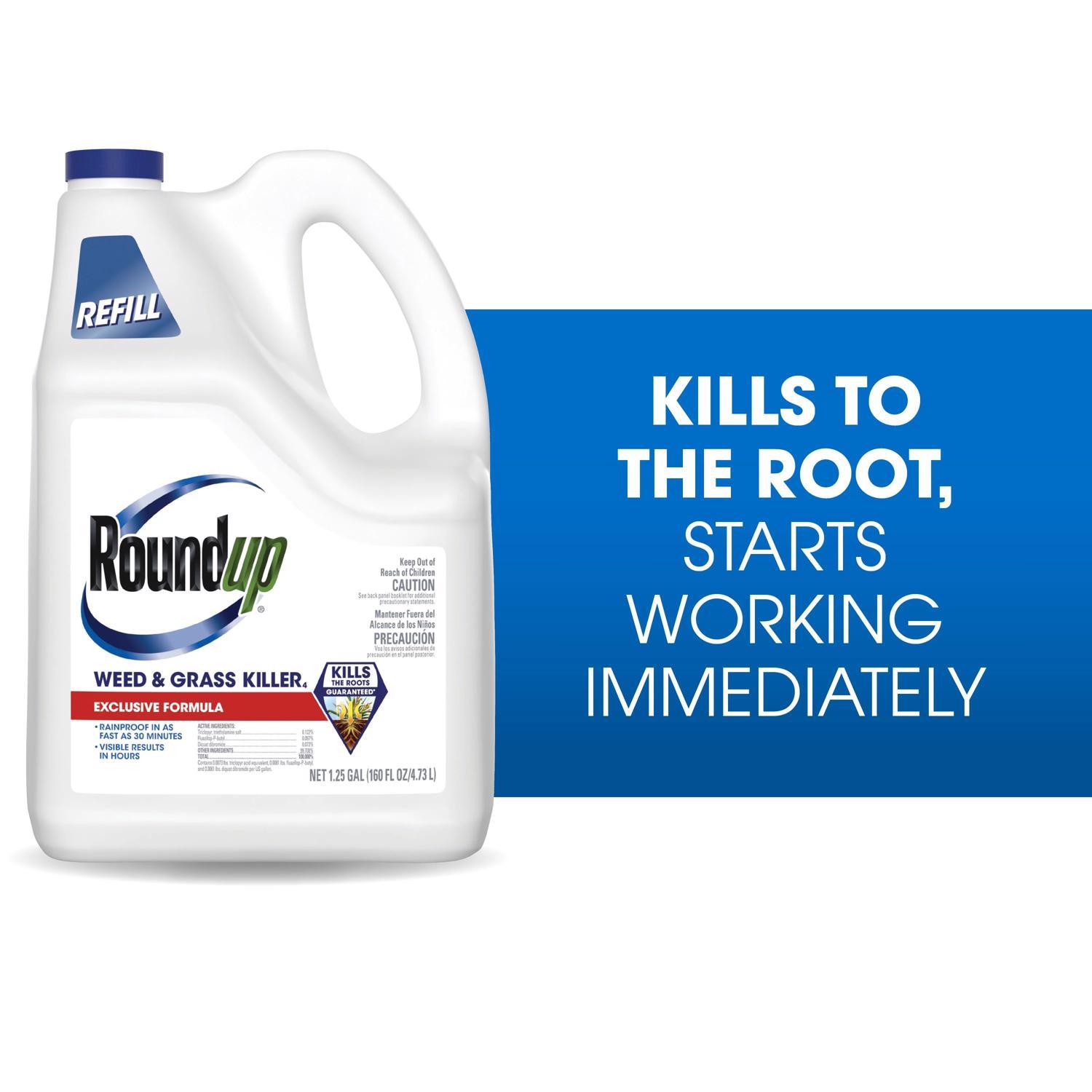 Roundup Weed and Grass Killer Refill RTU Liquid 1.25 gal