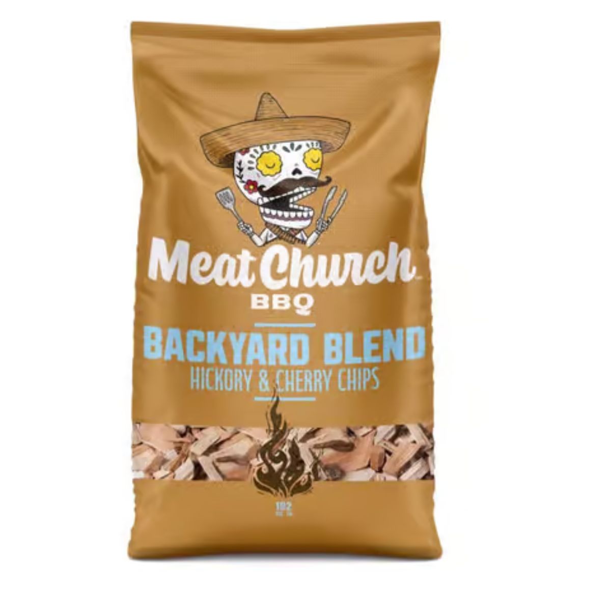 Meat Church Backyard Blend All Natural Hickory Cherry Wood Smoking Chips 192 cu in