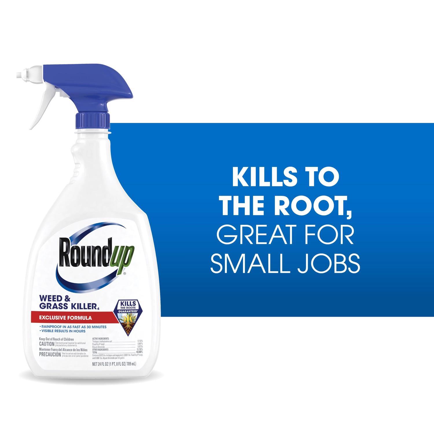 Roundup Weed and Grass Killer RTU Liquid 24 oz
