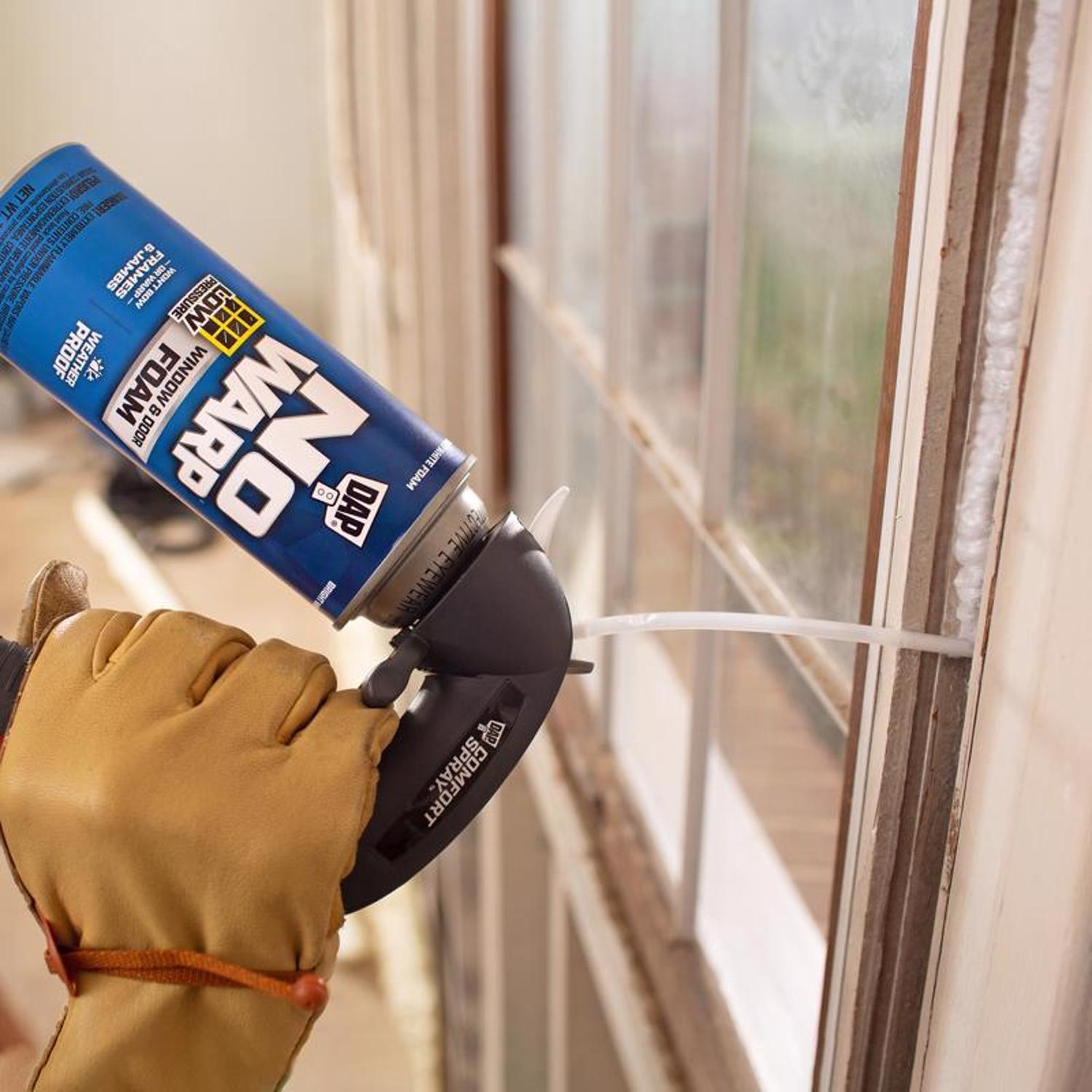 Touch 'n Foam No Warp White Polyurethane Window and Door Foam Sealant 12 oz