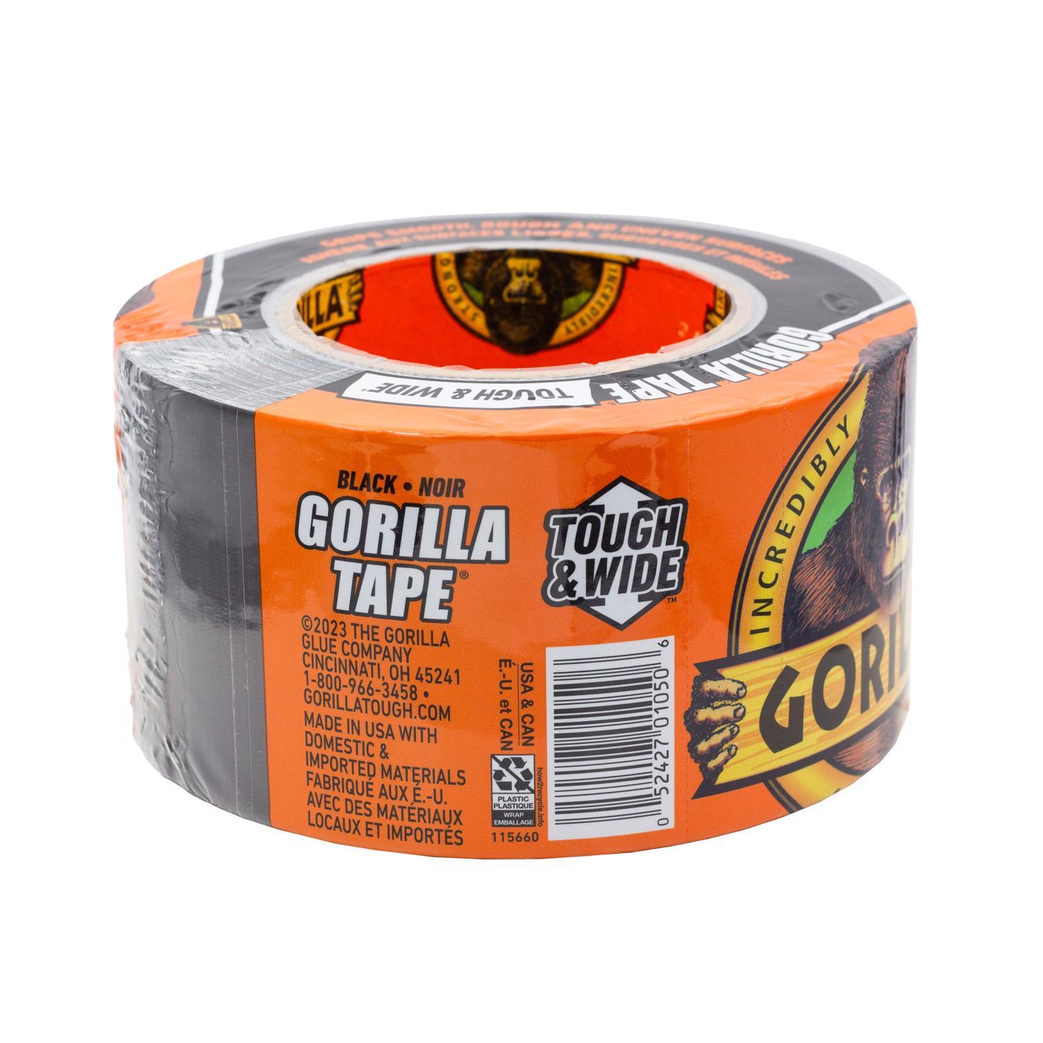 Gorilla 2.88 in. W X 25 yd L Black Duct Tape