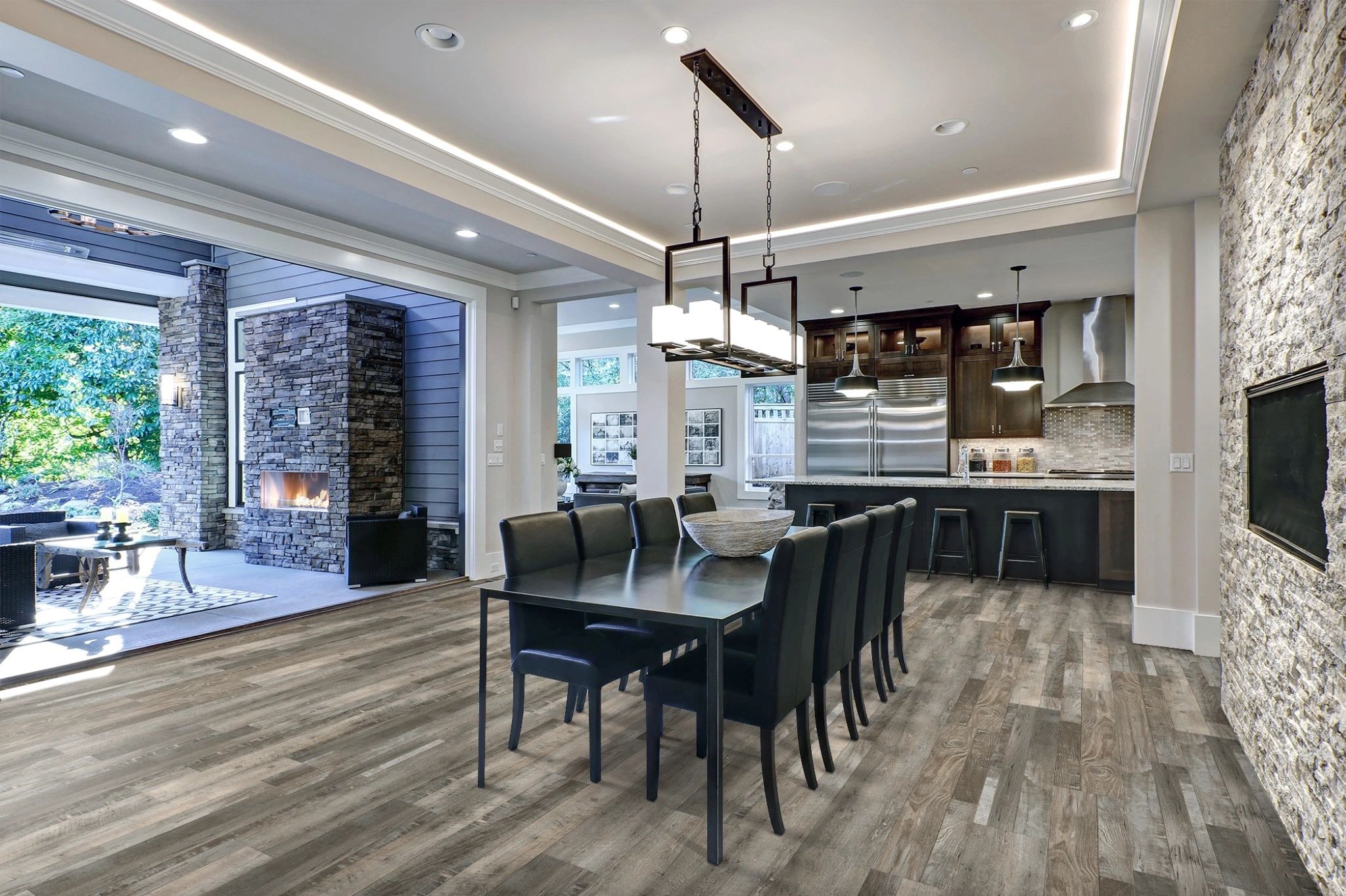 AquaLogic Pro 12mil 7.25 x 48” x 4.5mm Vinyl Plank Acadia Pine
