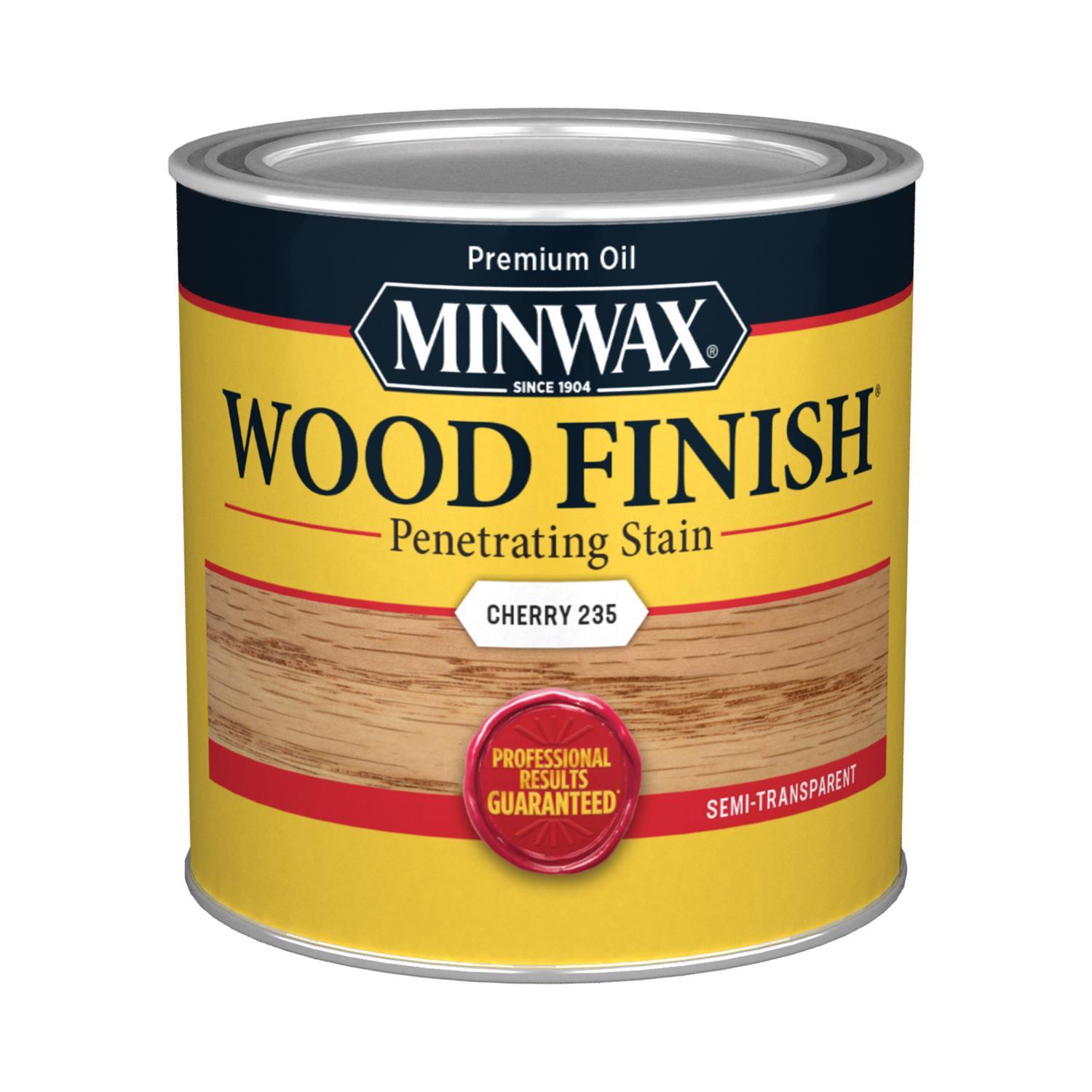 Minwax Wood Finish Semi-Transparent Cherry Oil-Based Penetrating Wood Stain 1/2 pt
