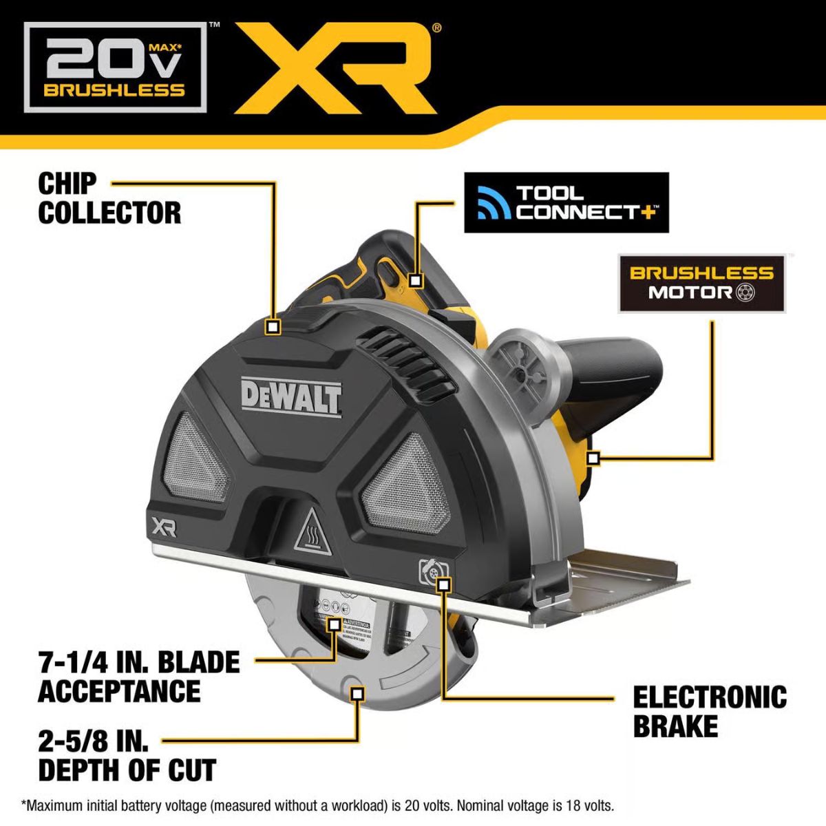DeWalt 20V MAX XR 7-1/4 in. Cordless Brushless Metal Cutting Saw