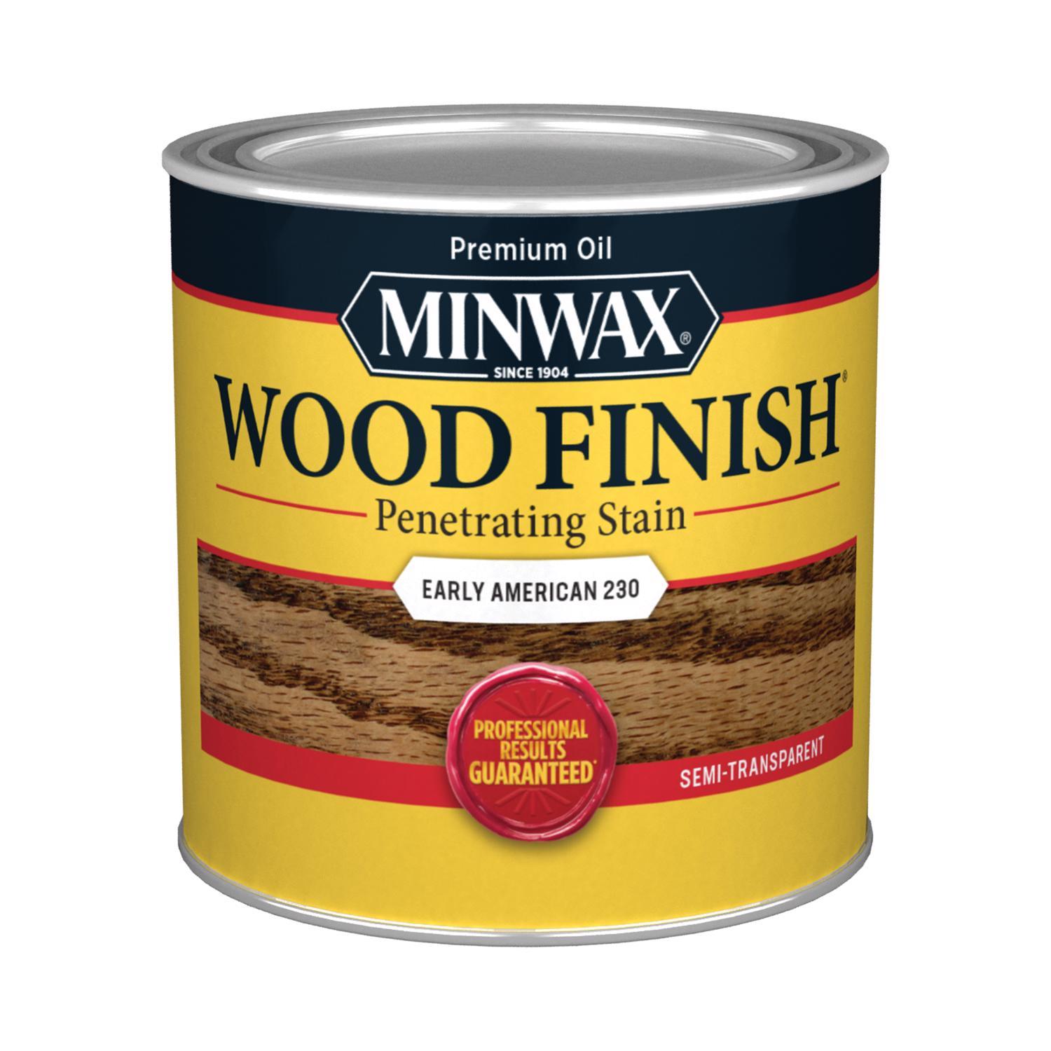 Minwax Wood Finish Semi-Transparent Early American Oil-Based Penetrating Wood Stain 1/2 pt