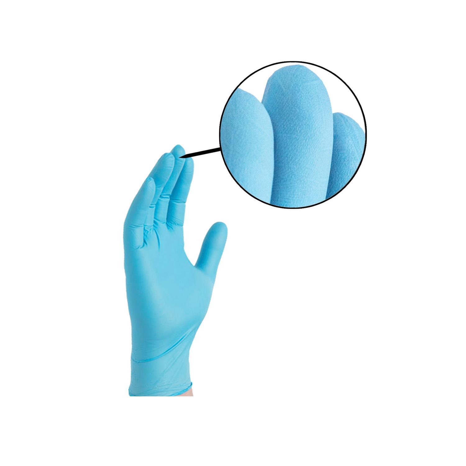 X3 Nitrile Disposable Gloves X-Large Blue Powder Free 100 pk