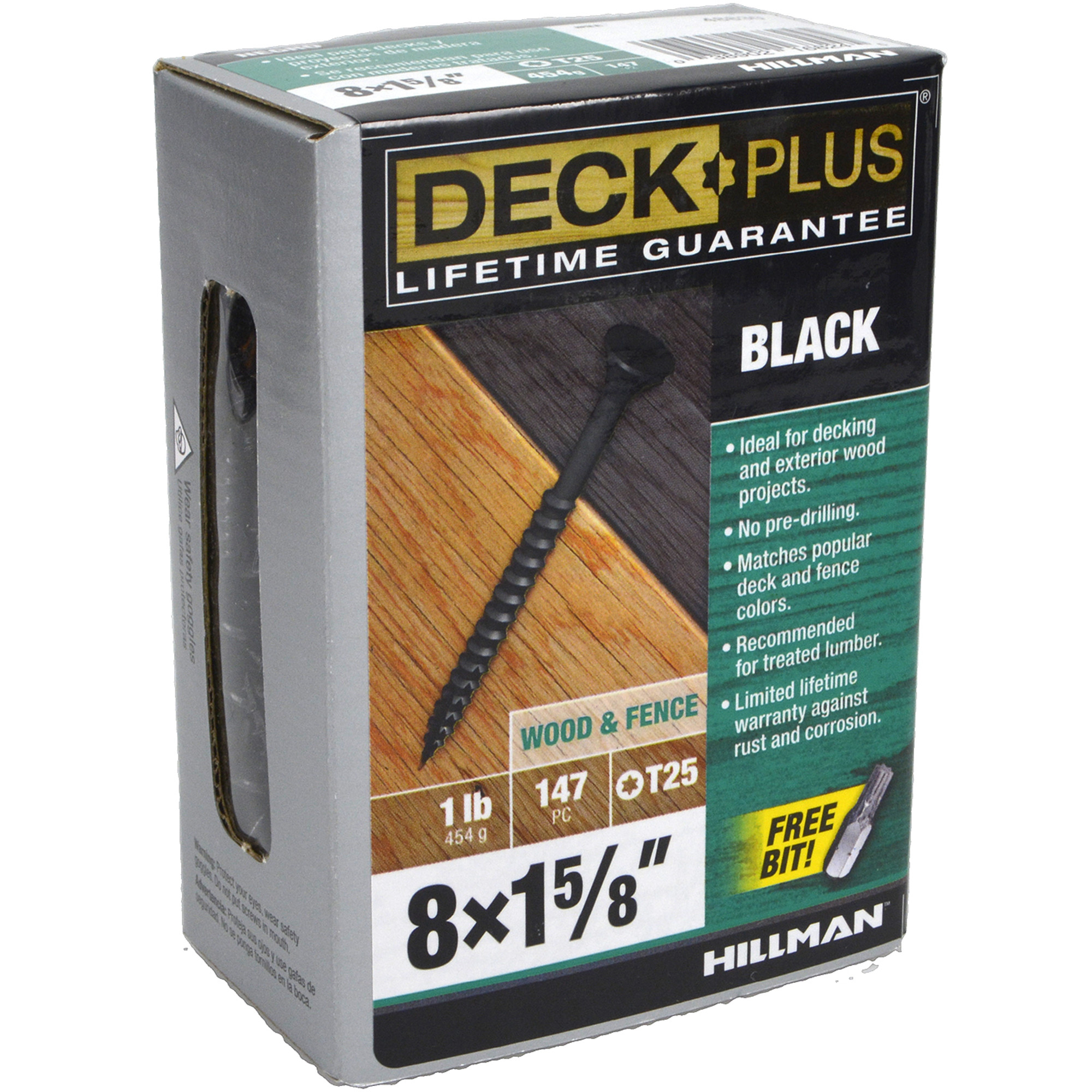 Deck Plus Black Deck Screws (#10 x 2-1/2 in.)