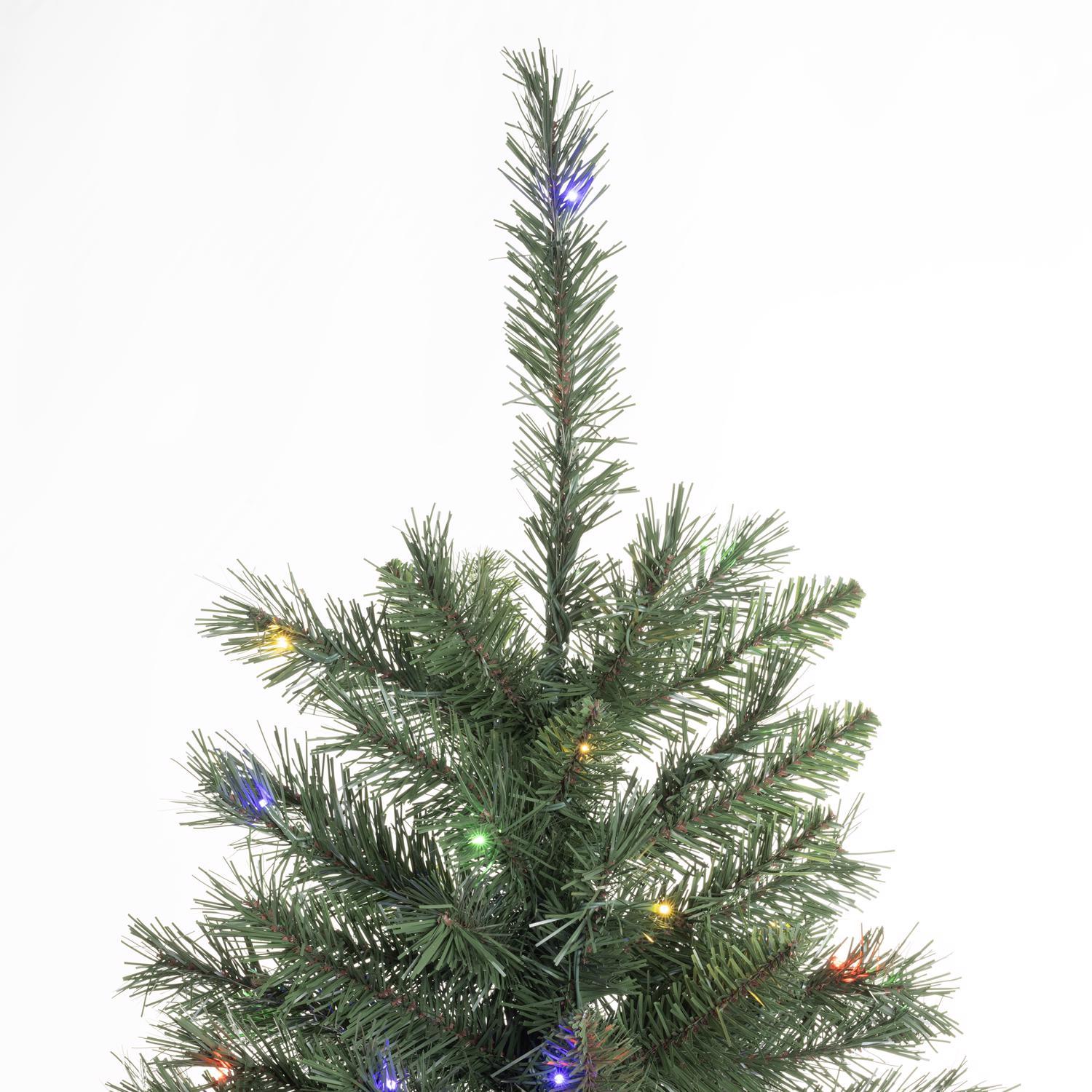 Celebrations 6-1/2 ft. Full LED 200 ct Mixed Pine Color Changing Christmas Tree